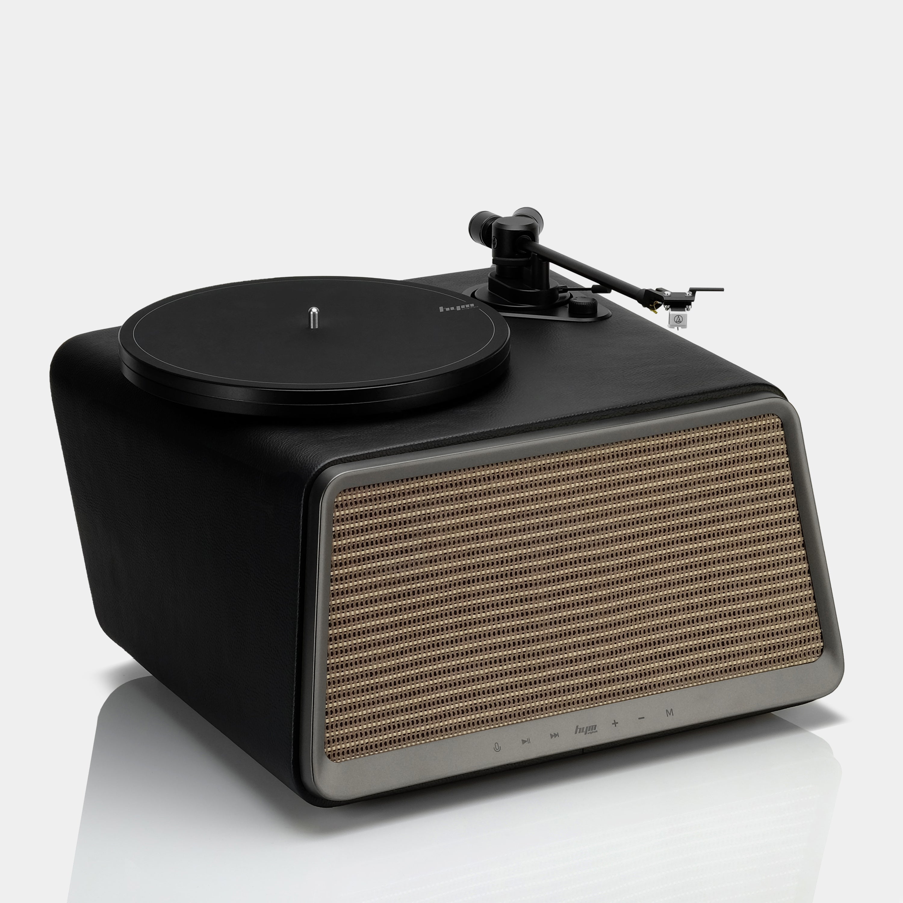 HYM Originals SEED Black Leather Turntable