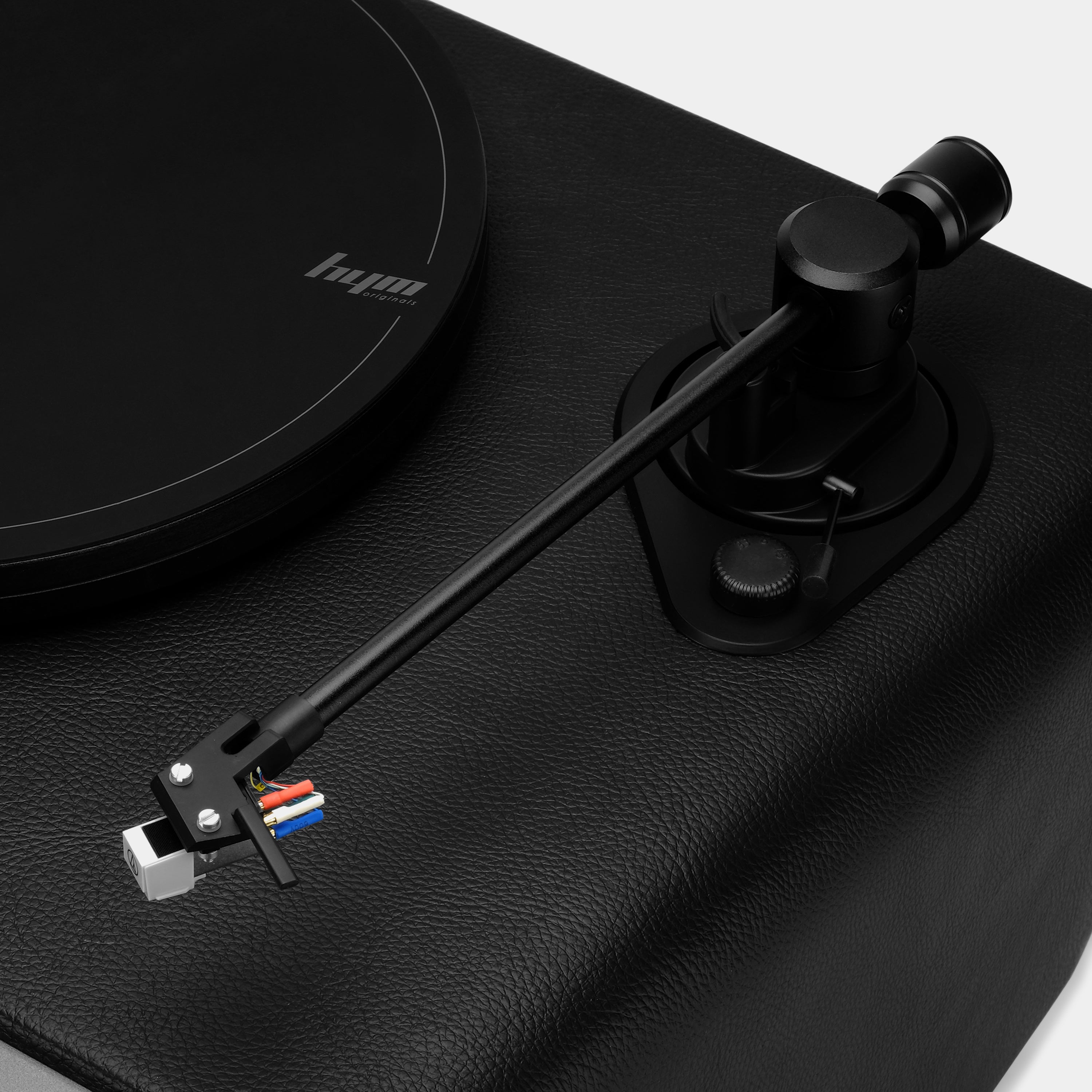 HYM Originals SEED Black Leather Turntable