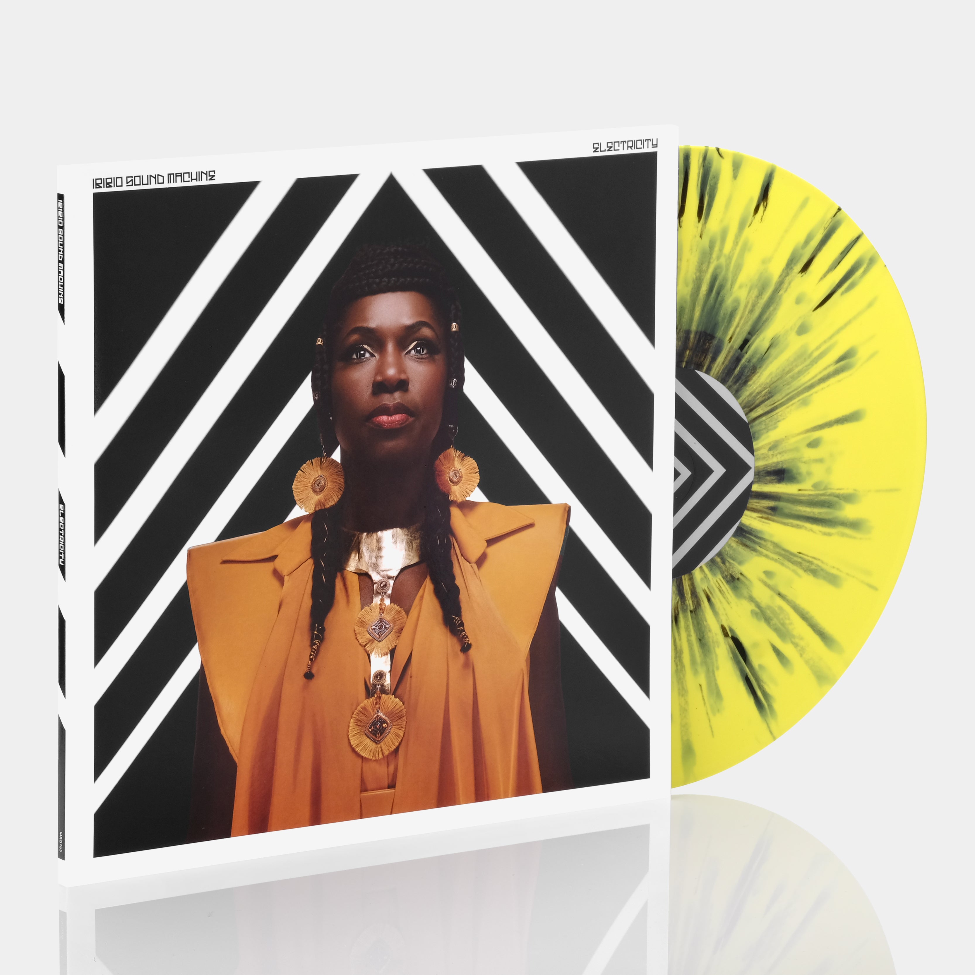 Ibibio Sound Machine - Electricity LP Yellow & Black Splatter Vinyl Record