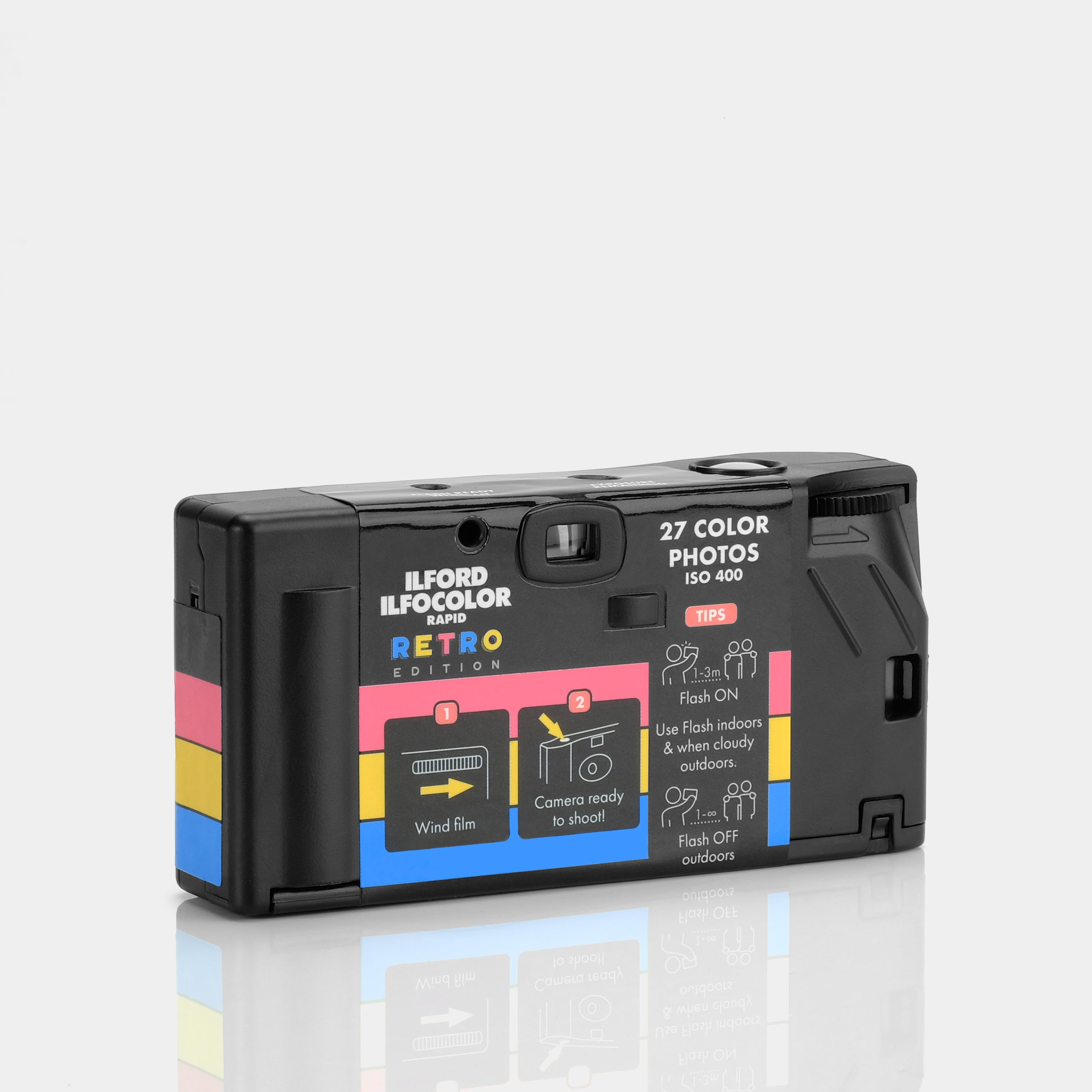 Ilford Ilfocolor Rapid Retro Edition Single Use 35mm Point and Shoot Film Camera