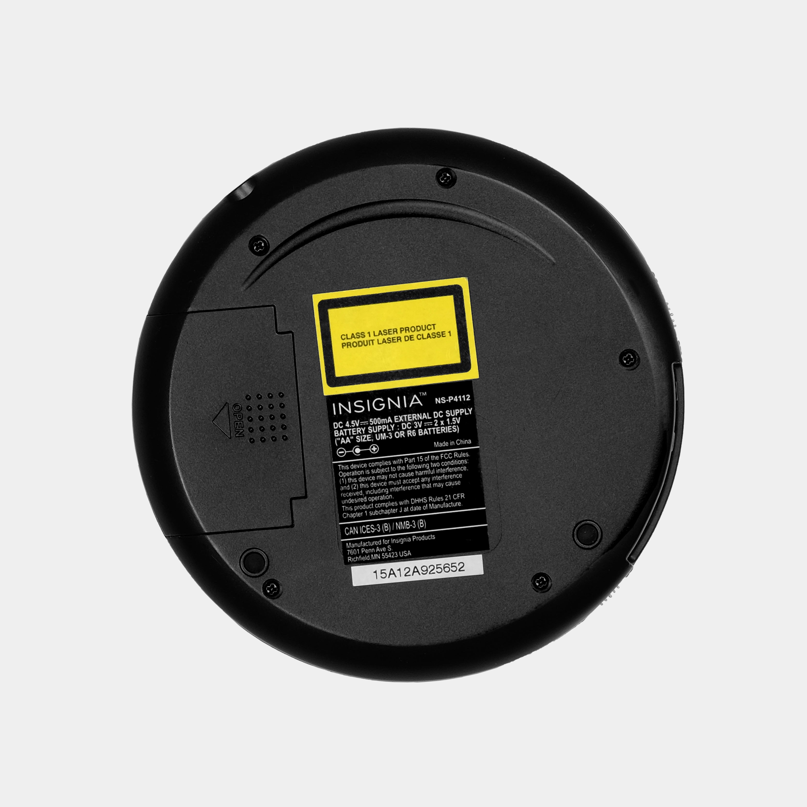 Insignia NS-P4112 Portable CD Player