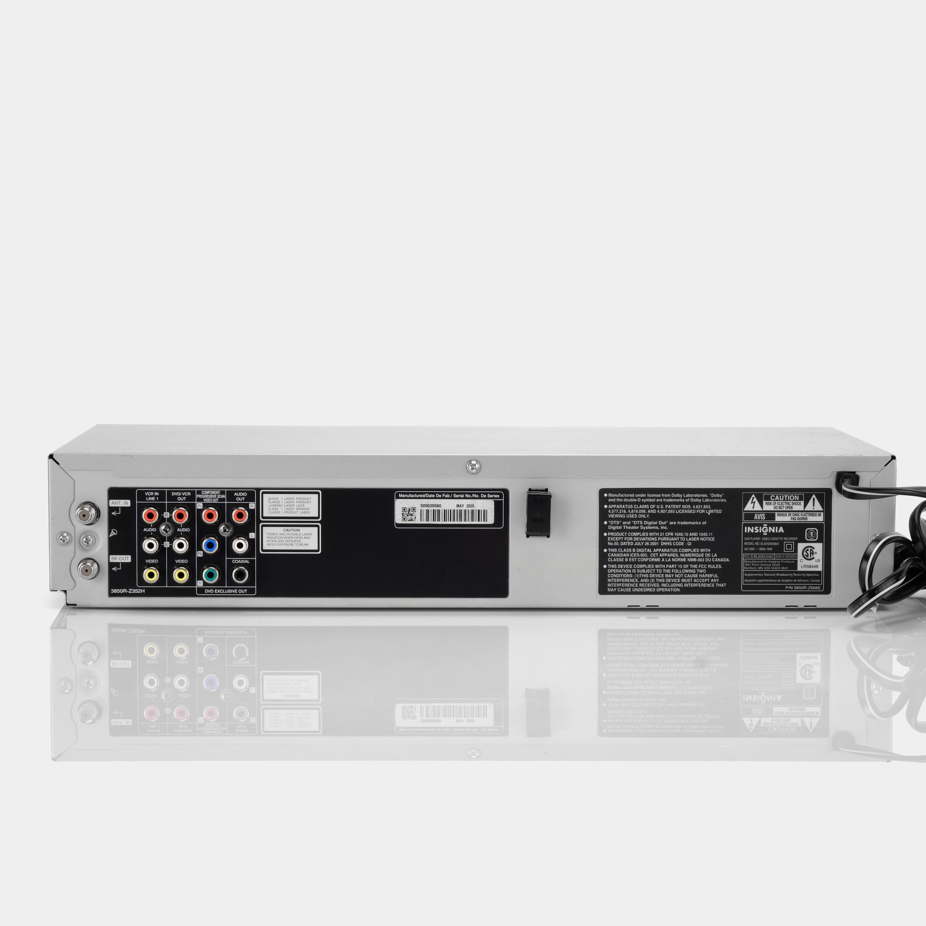 Insignia IS-DVD040924 DVD/VCR Combo VHS Player