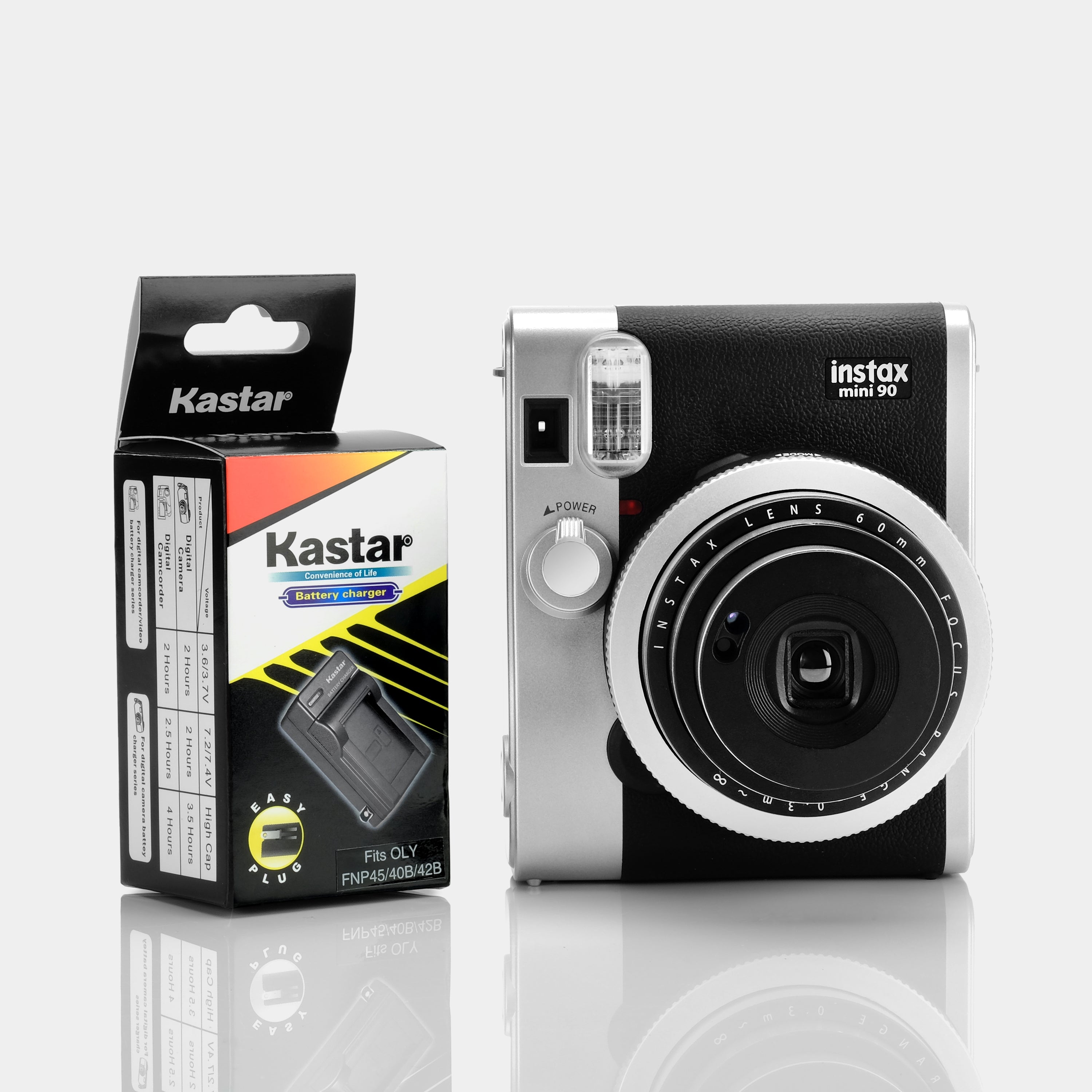 Fujifilm Instax Mini 90 Black Instant Film Camera - Refurbished
