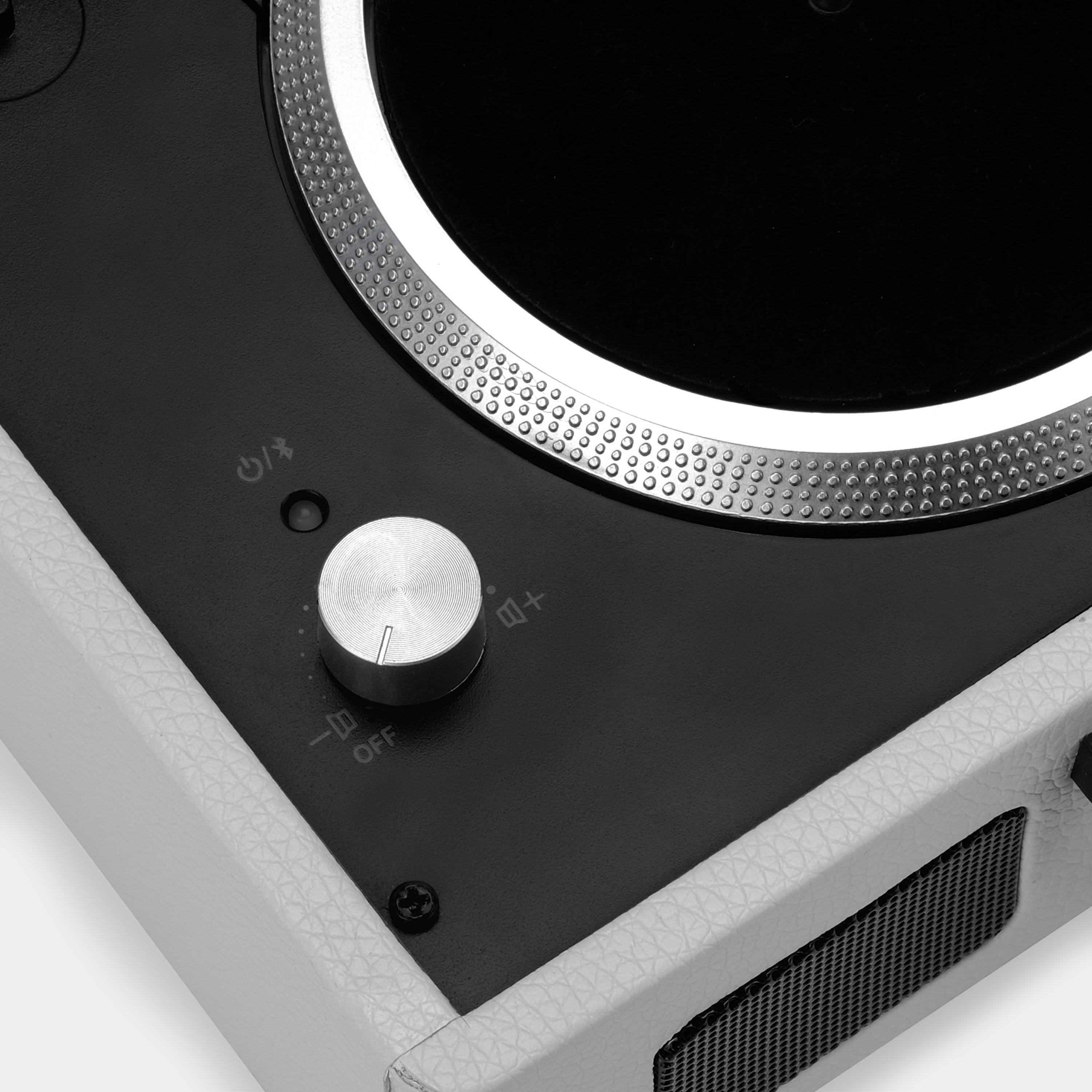 Crosley Mini Cruiser White Sand Portable Turntable with Bluetooth