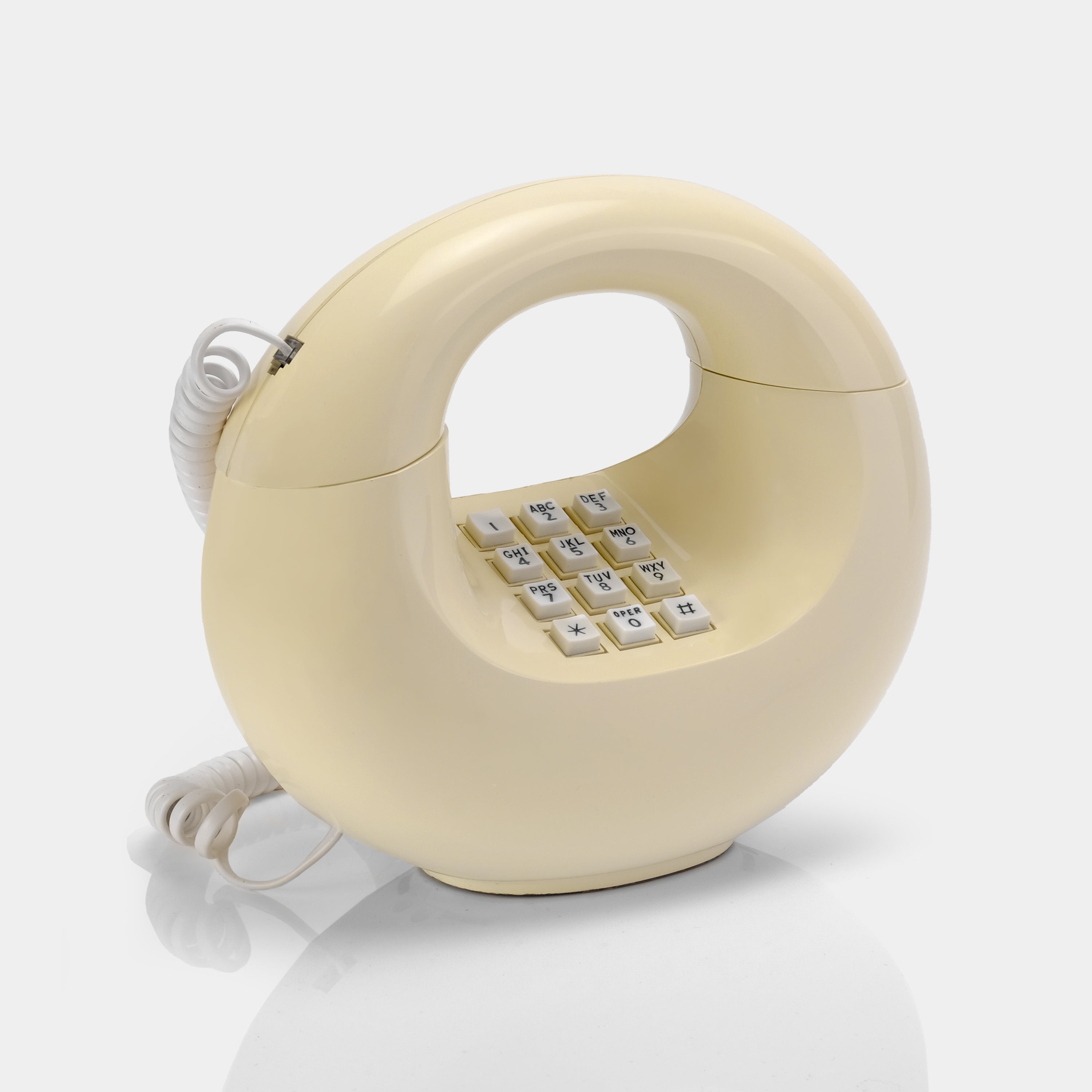 Western Electric Sculptura Ivory "Donut Phone" Telephone