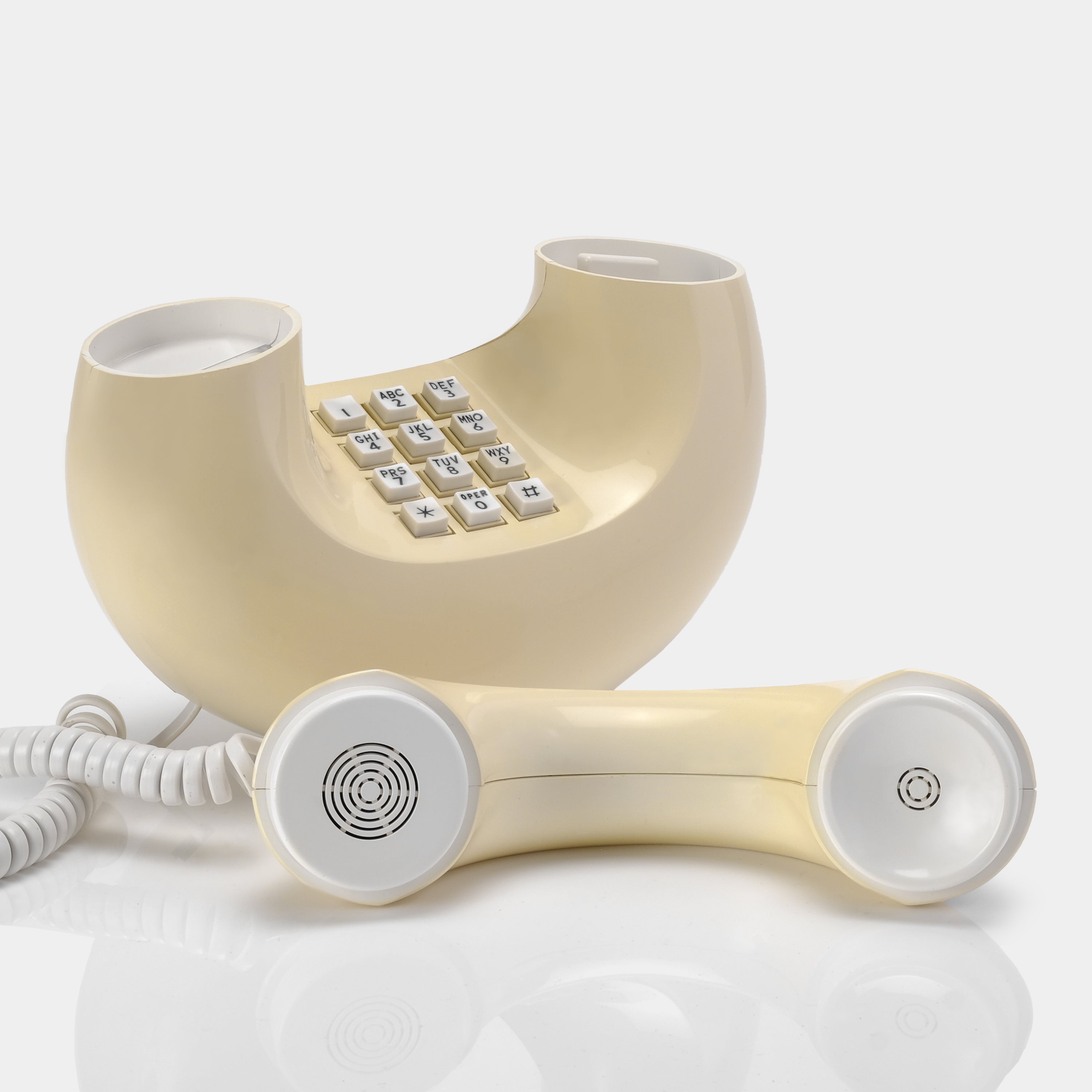 Western Electric Sculptura Ivory "Donut Phone" Telephone