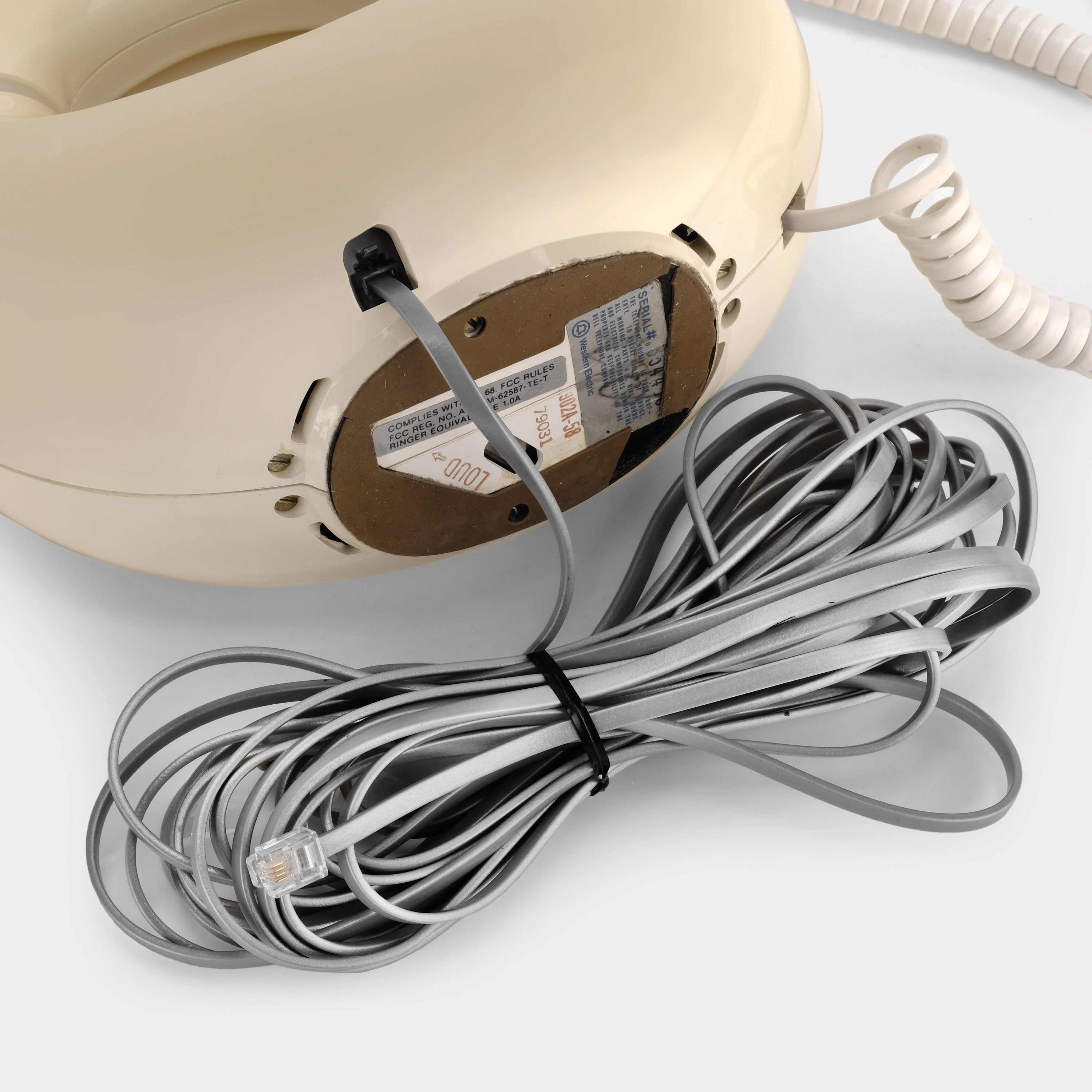 Western Electric Sculptura Ivory "Donut Phone" Telephone