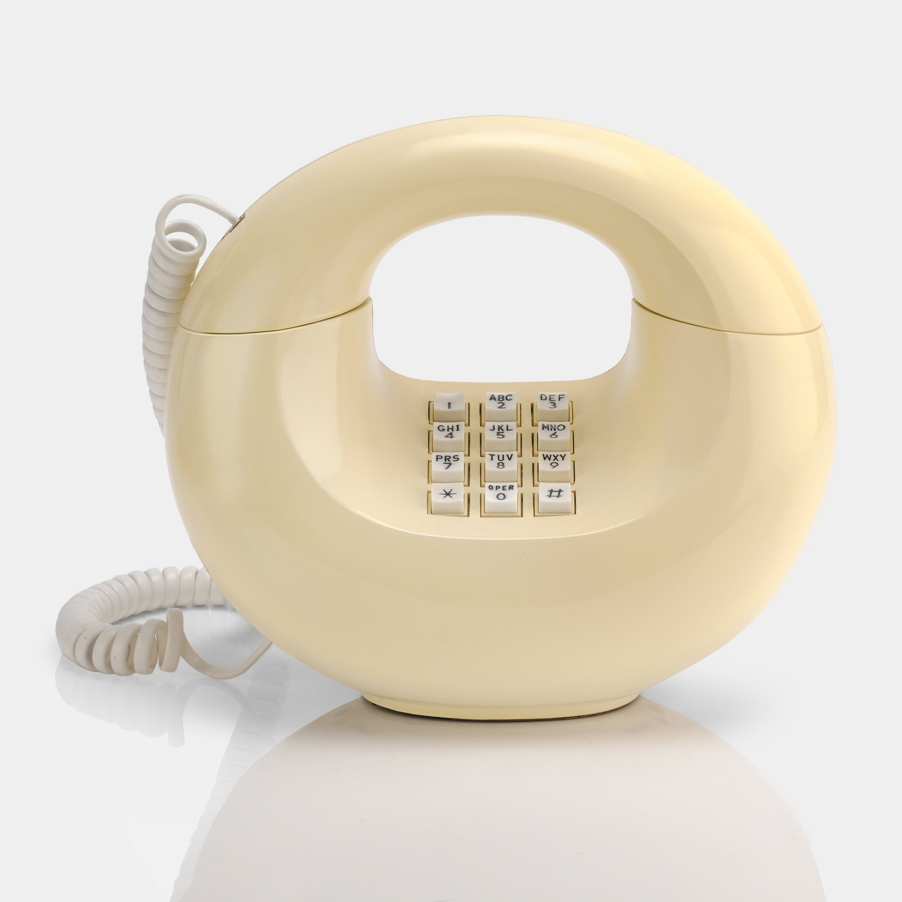 Western Electric Sculptura Ivory "Donut Phone" Telephone