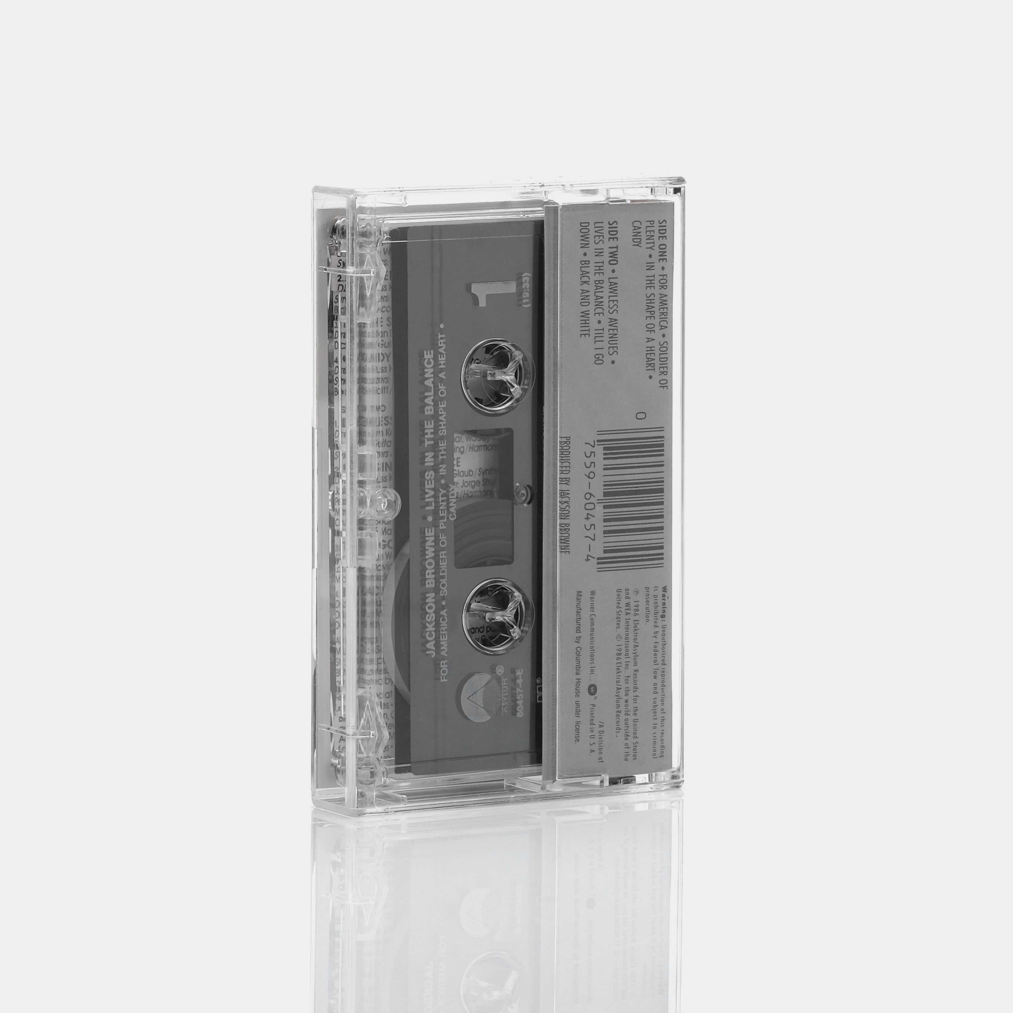 Jackson Browne - Lives In The Balance Cassette Tape