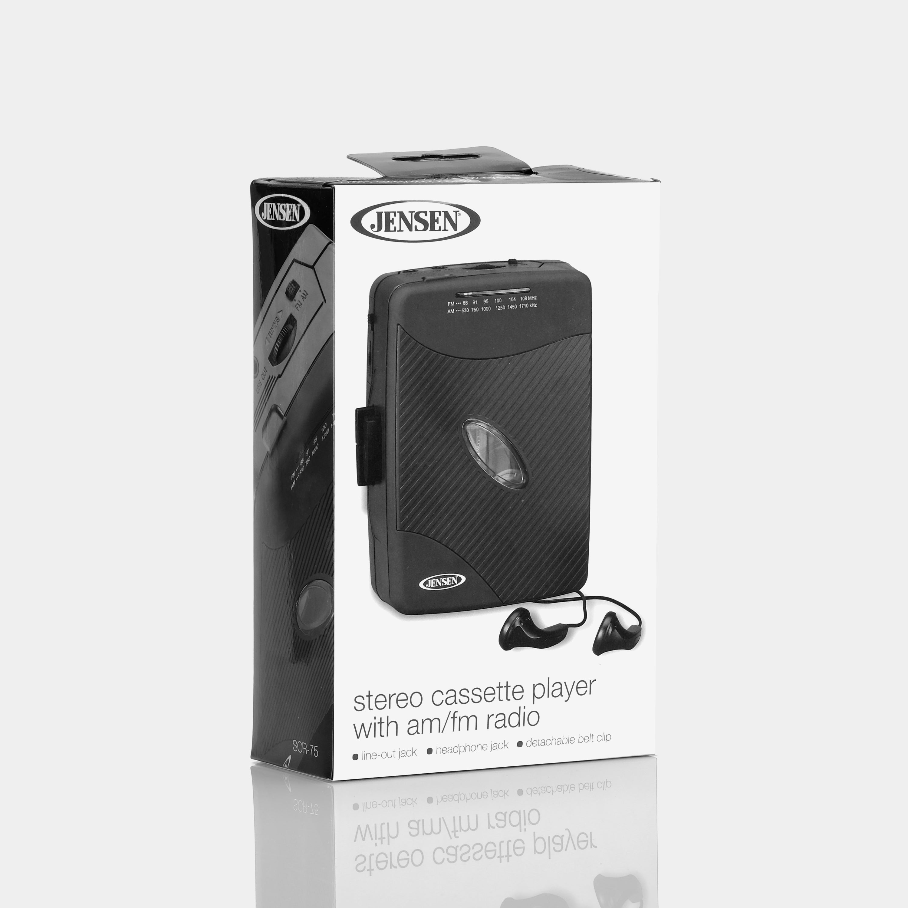 Jensen SCR-75 Portable Stereo Cassette Player