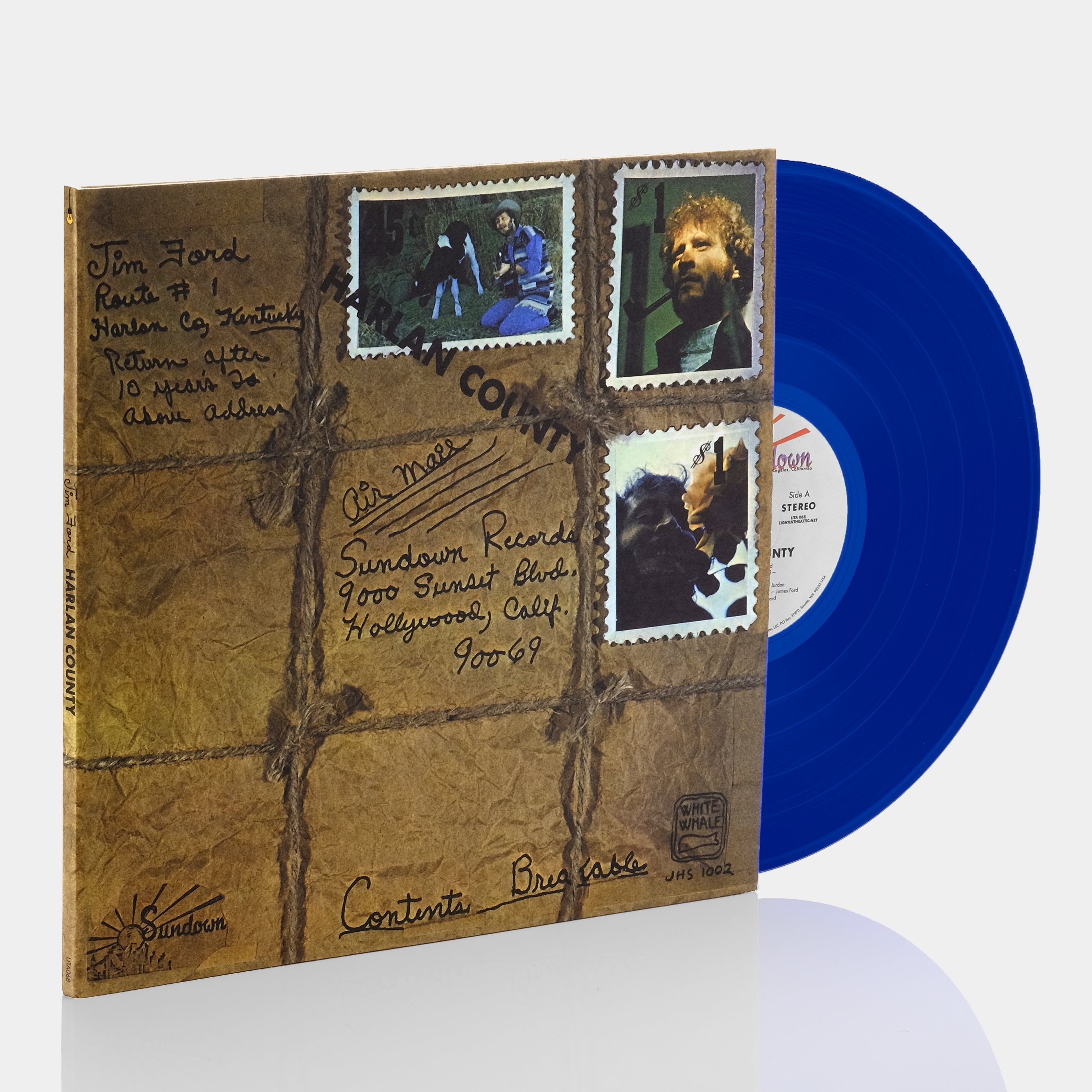 Jim Ford - Harlan County LP Blue Vinyl Record