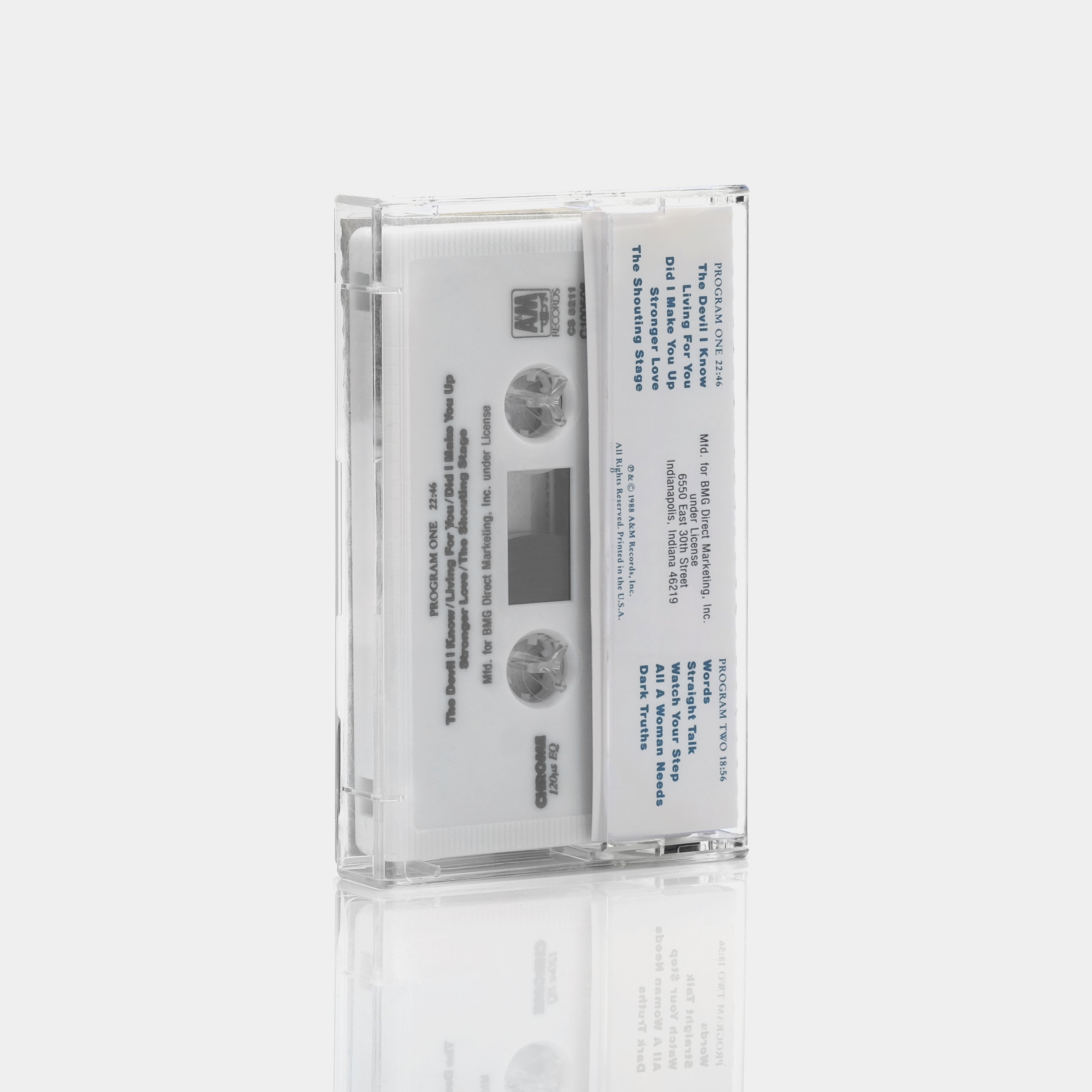 Joan Armatrading - The Shouting Stage Cassette Tape