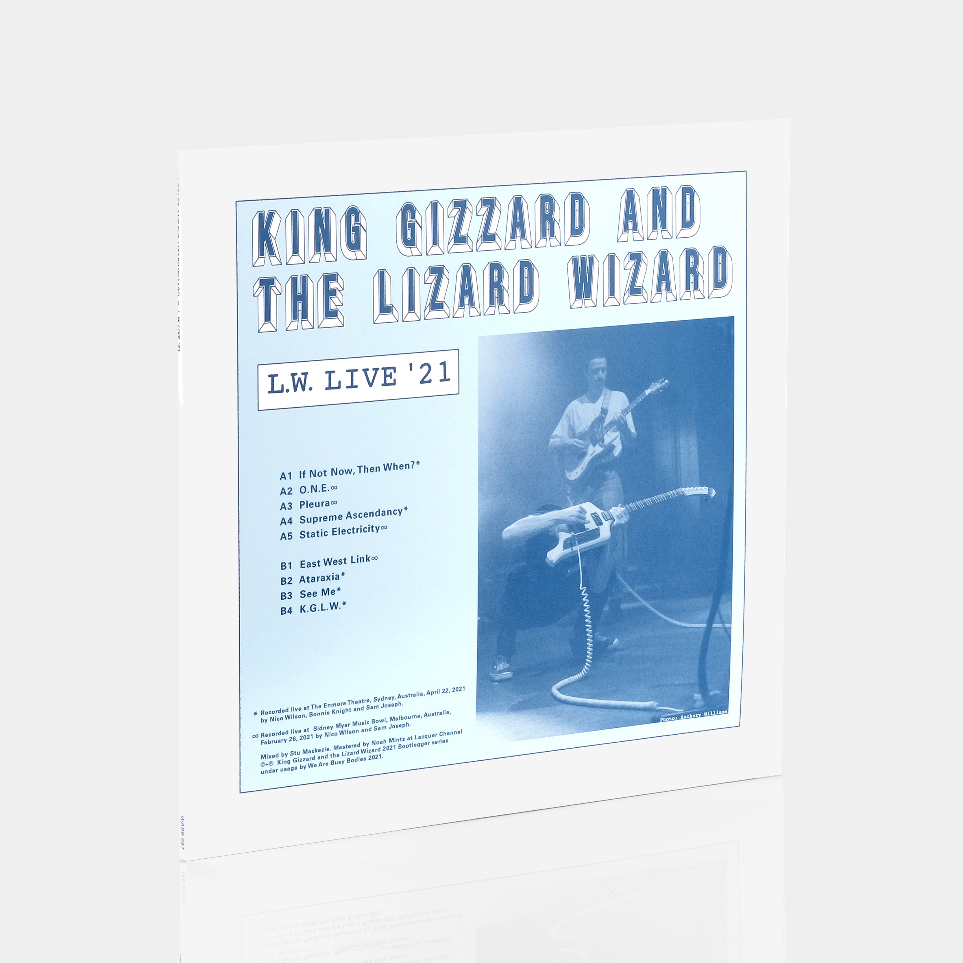 King Gizzard And The Lizard Wizard - L.W. Live '21 LP Clear Vinyl Record