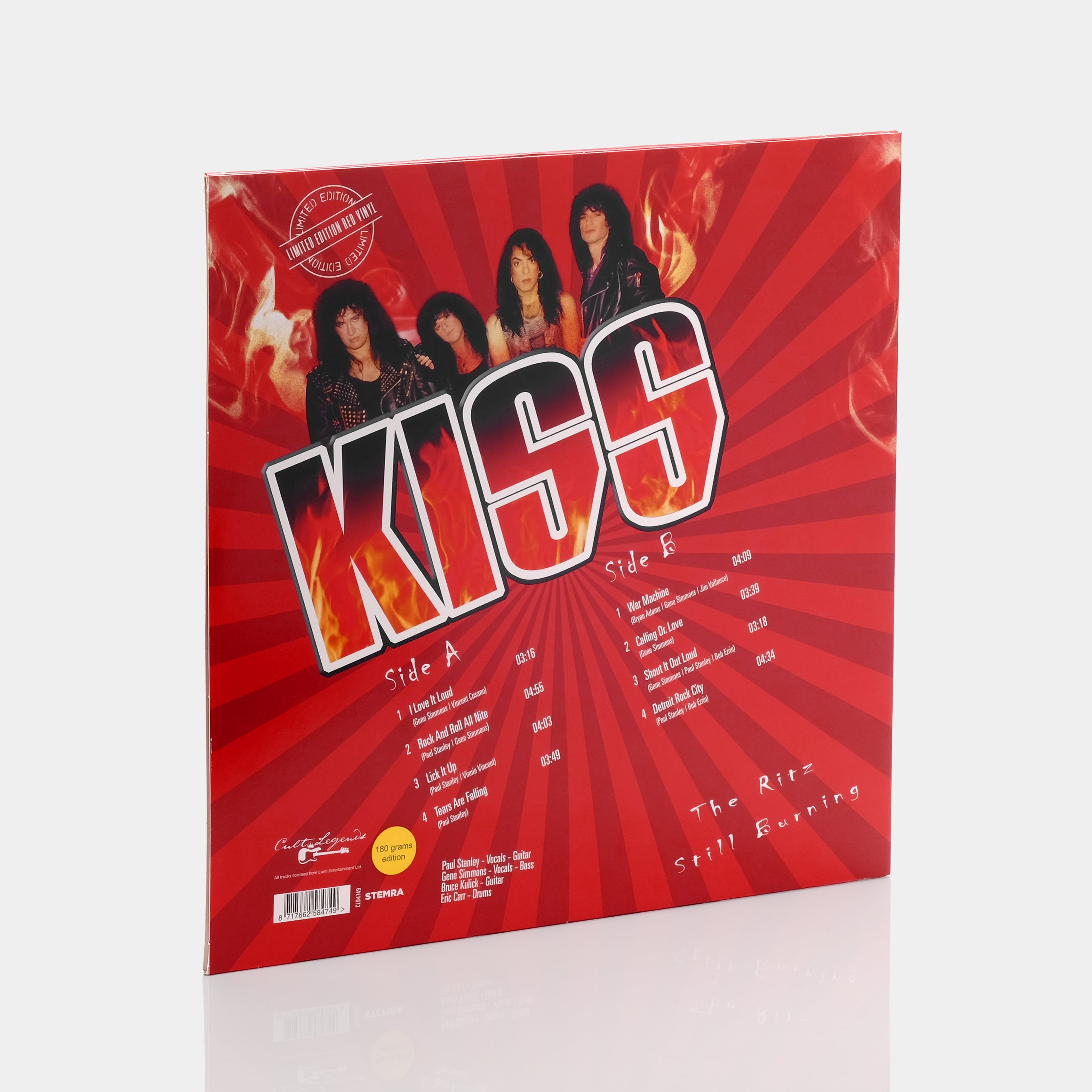 KISS - The Ritz Still Burning LP Red Vinyl Record
