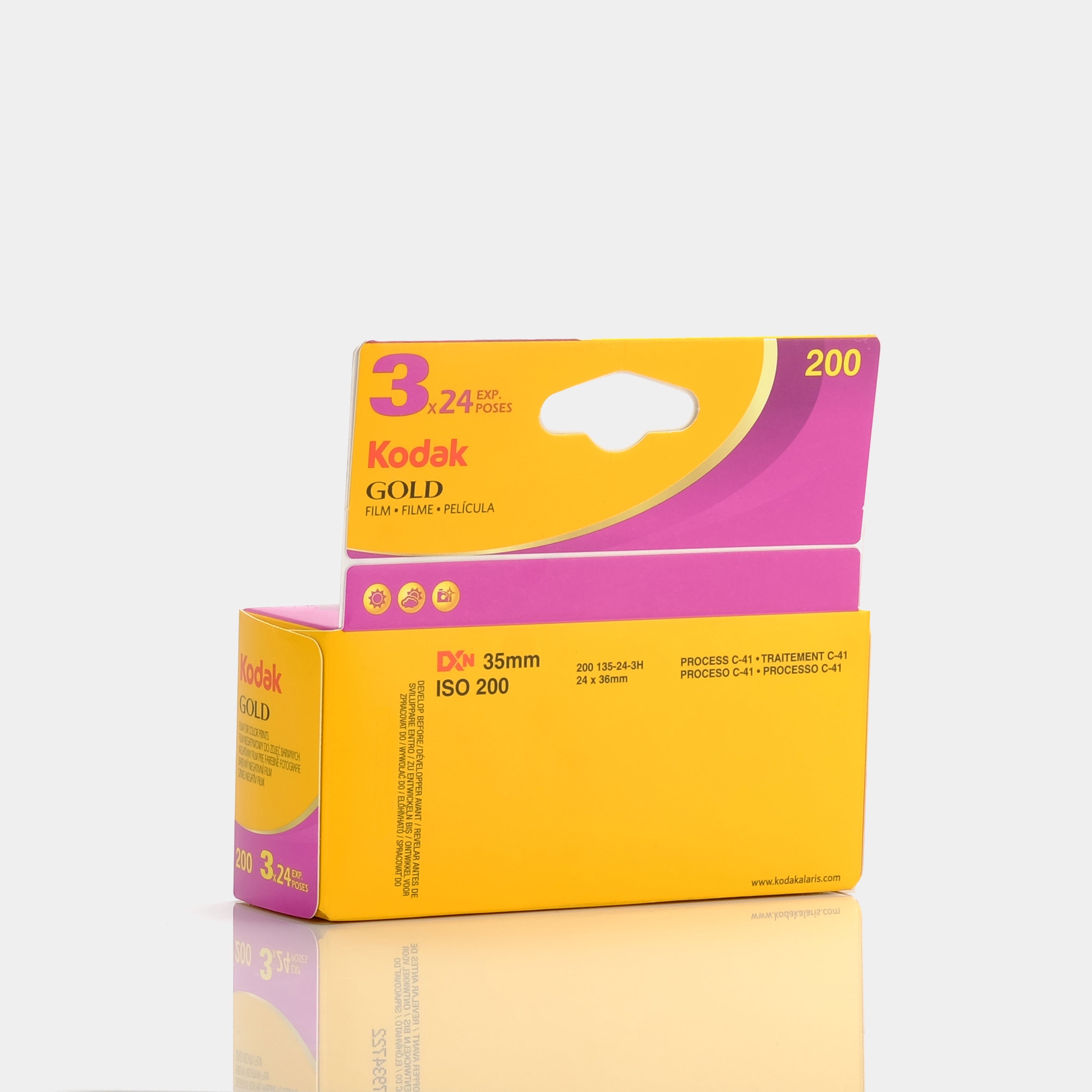 Kodak Gold 200 Color 35mm Film (24 Exposures) - 3 Pack