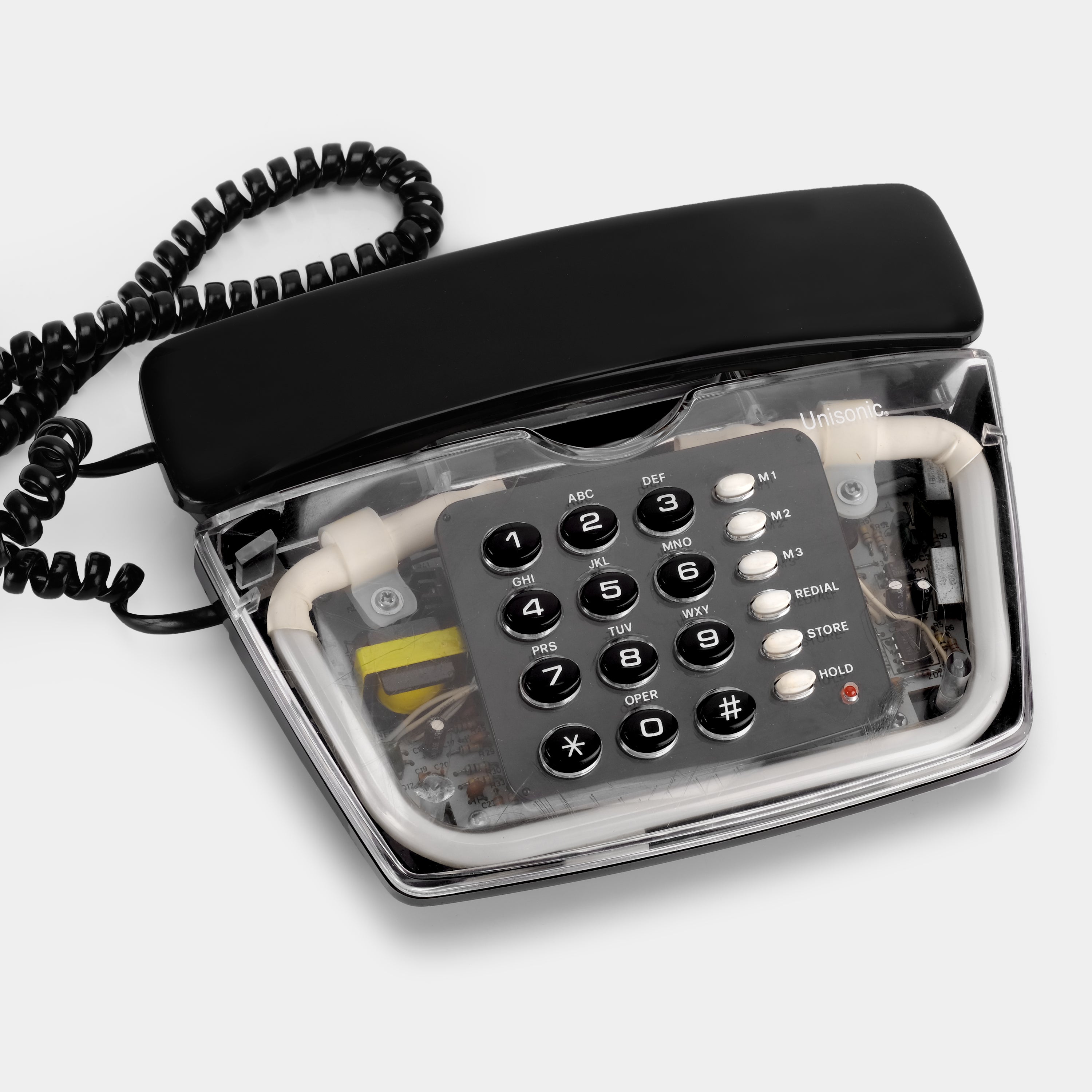 Unisonic NT-6650BB Black and Clear Telephone