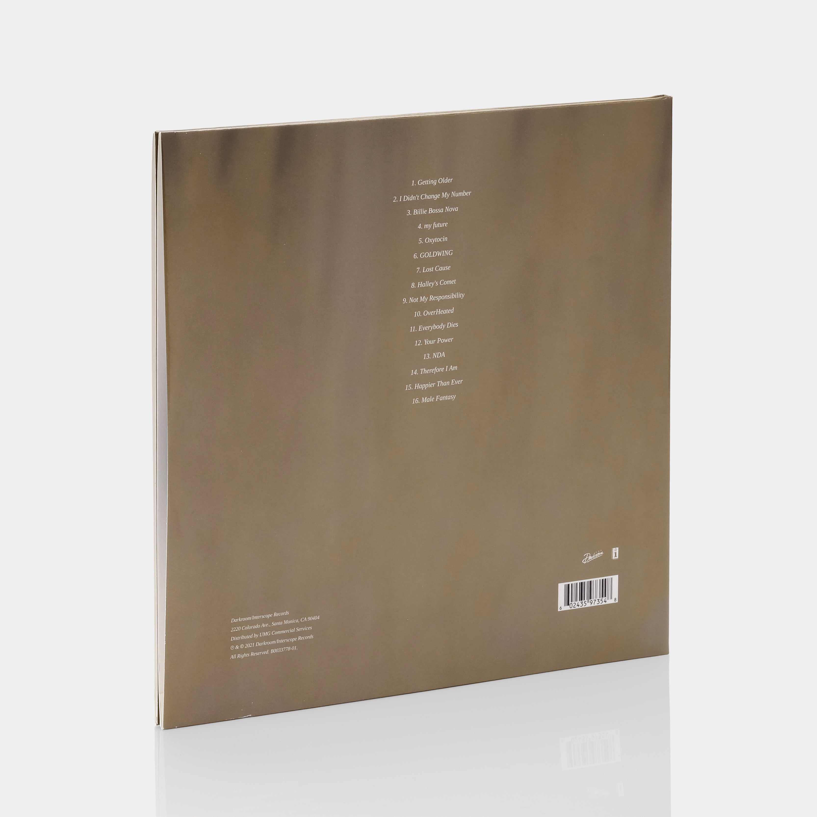 Billie Eilish - Happier Than Ever 2xLP Brown Vinyl Record