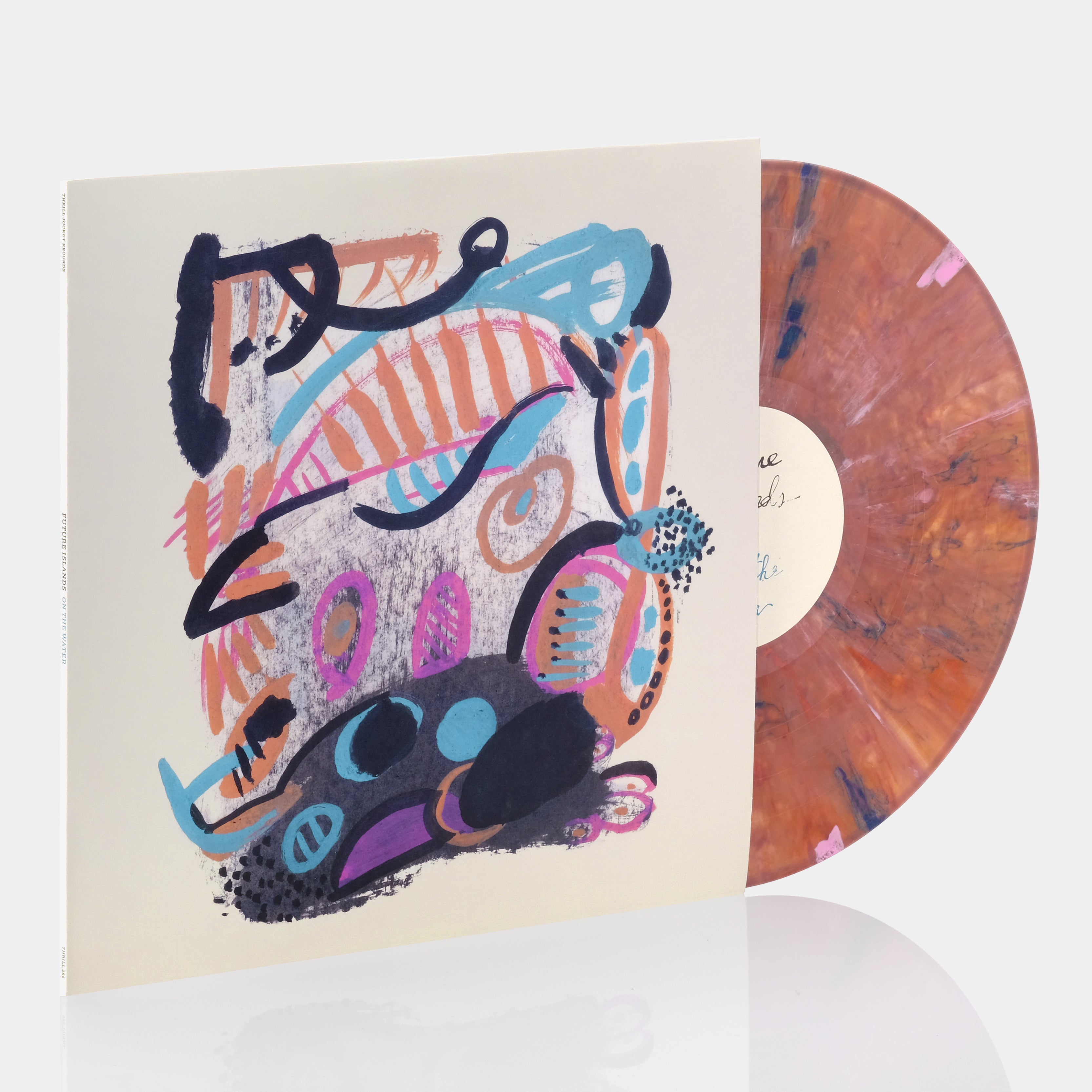 Future Islands - On The Water LP Clear with Orange, Blue & Pink Splatter Vinyl Record