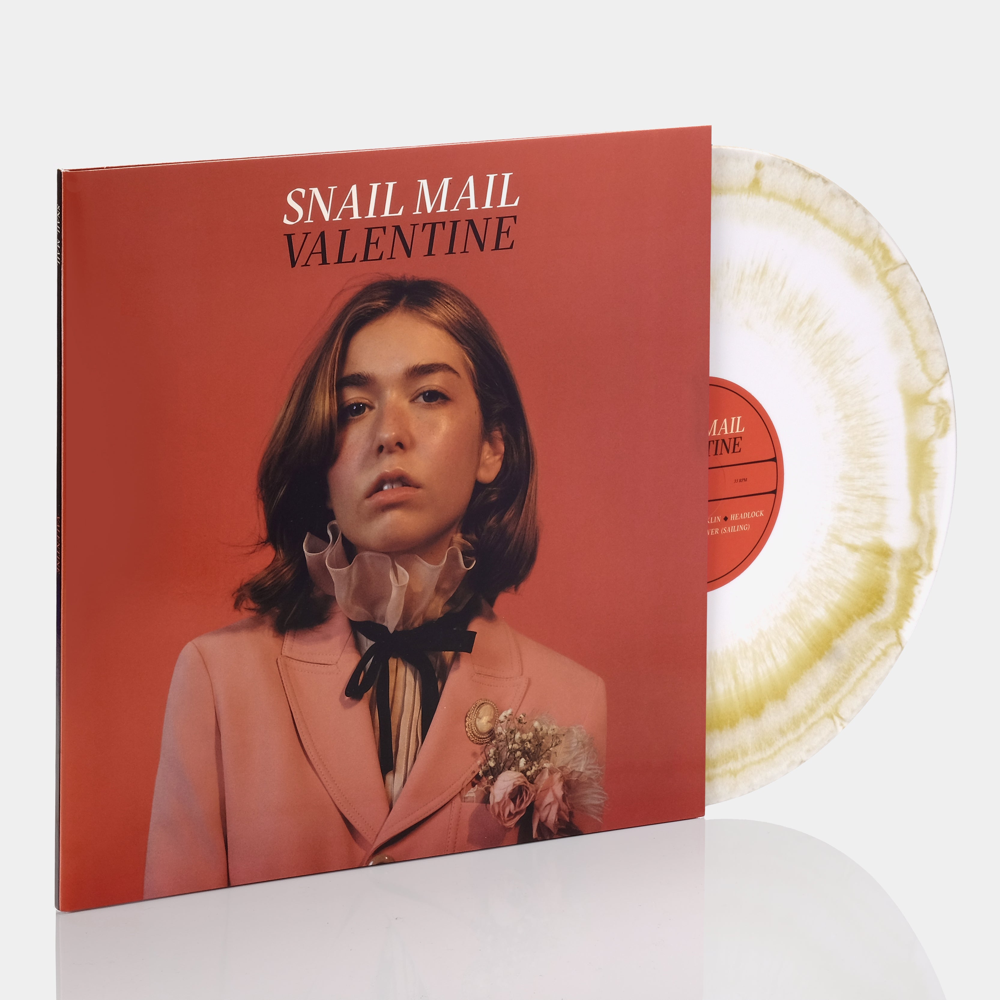 Snail Mail - Valentine LP White And Gold Explosion Vinyl Record