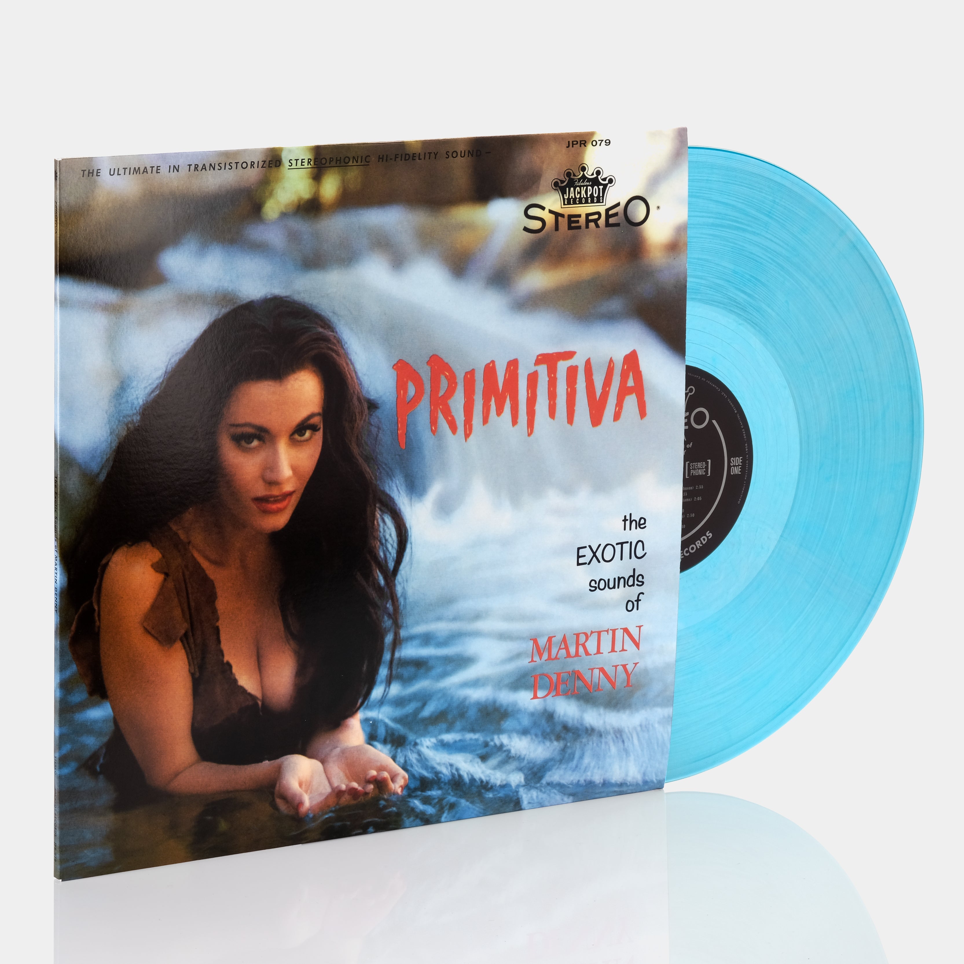 Martin Denny - Primitiva LP Translucent Blue Swirl Vinyl Record