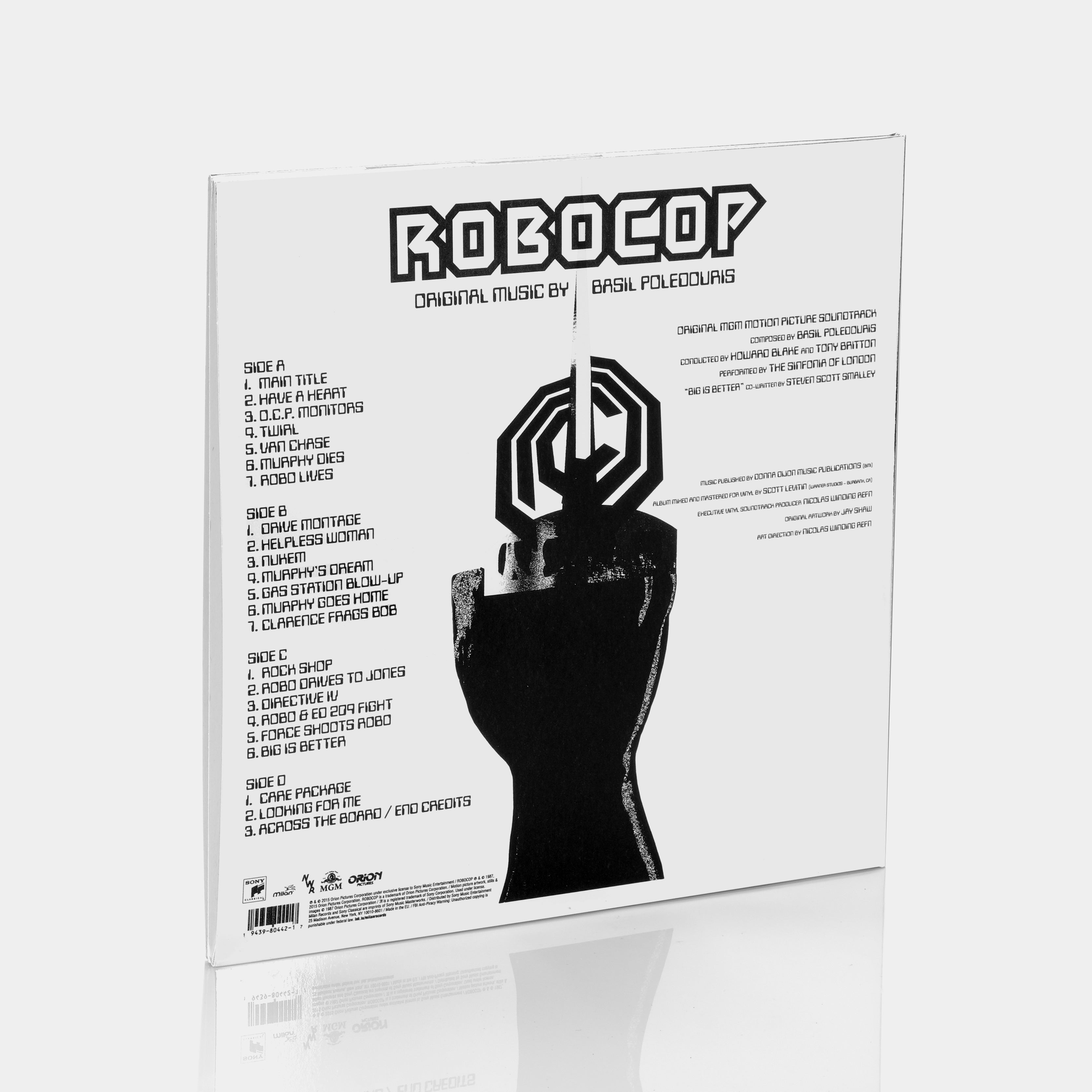 Robocop LP Clear w/ Black & White Splatter Vinyl Record