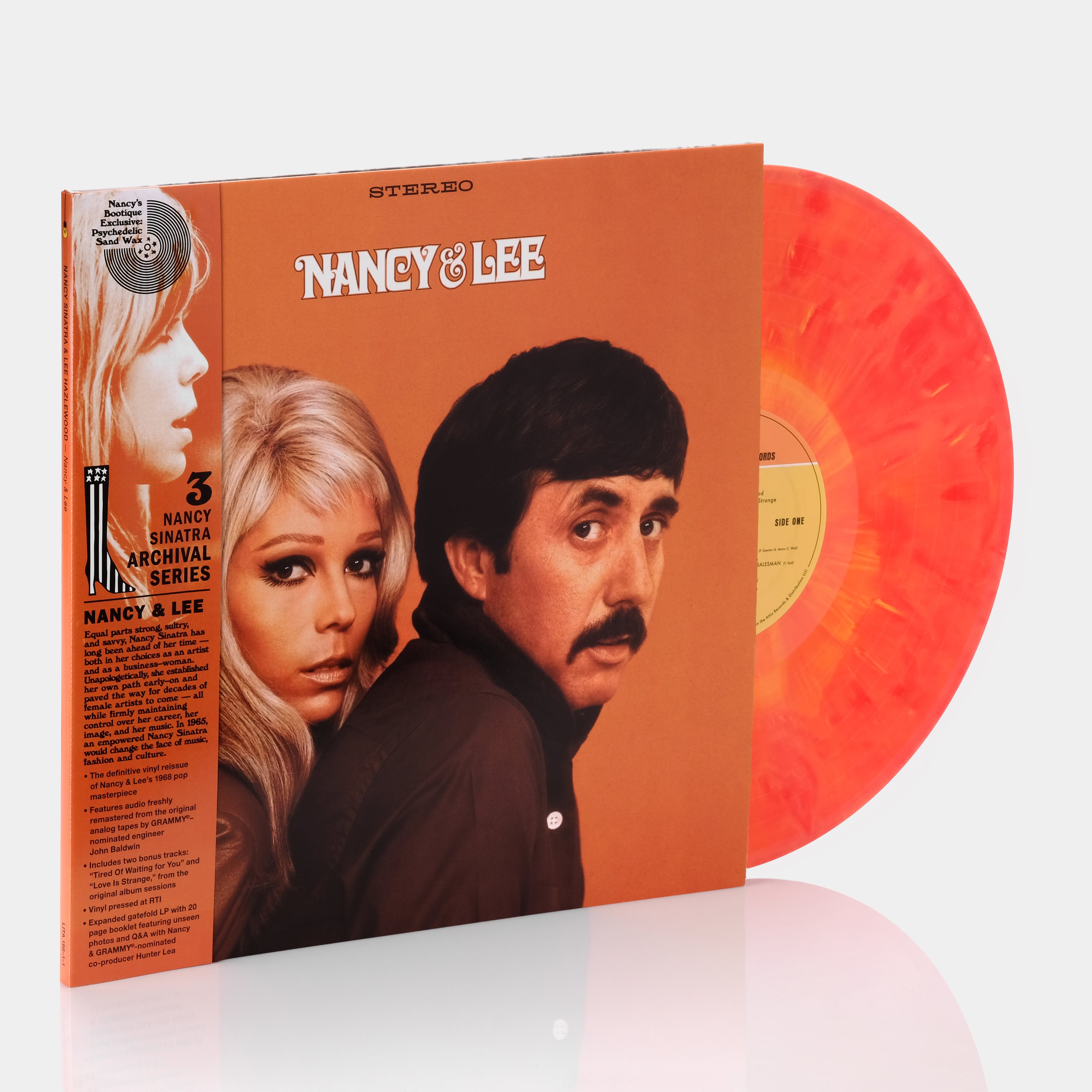 Nancy Sinatra & Lee Hazlewood - Nancy & Lee LP Psychedelic Sand Vinyl Record