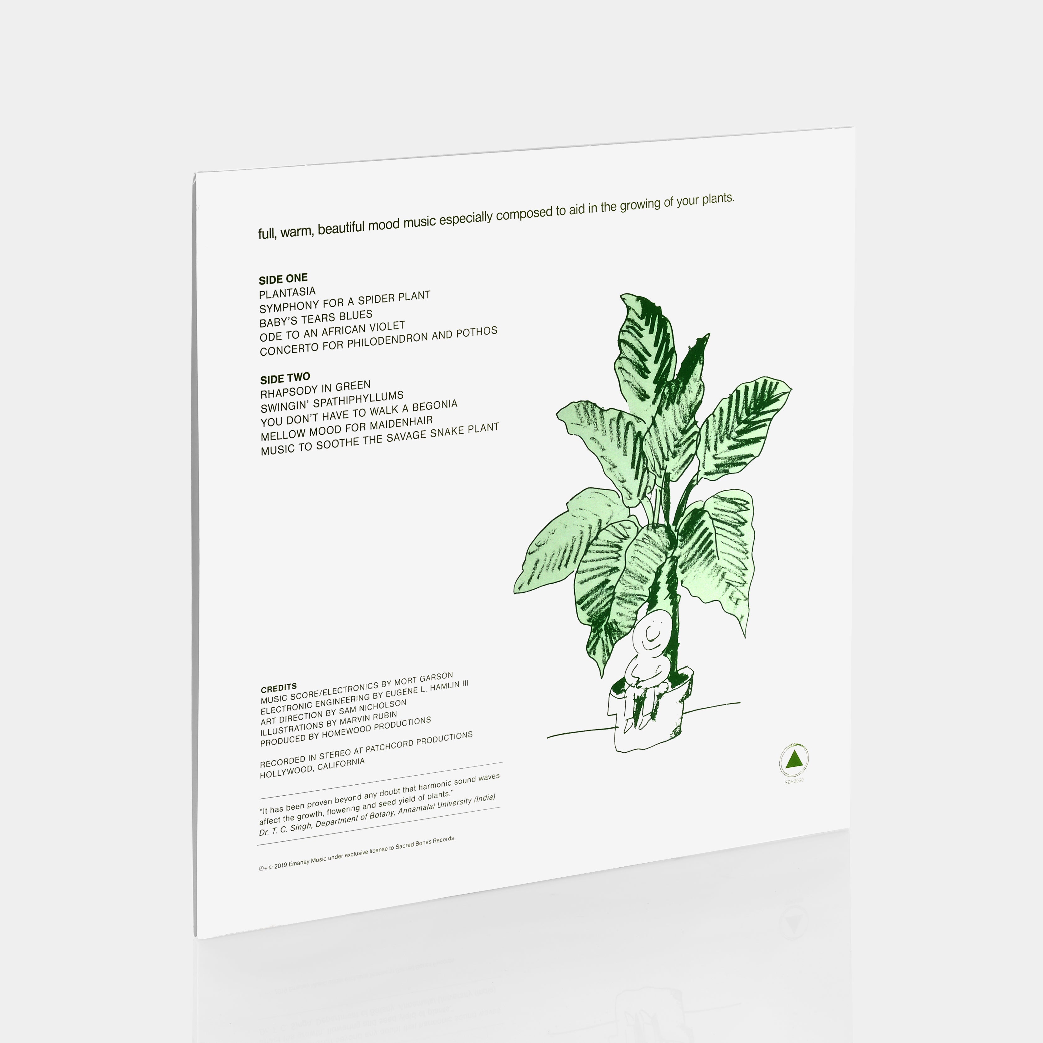 Mort Garson - Mother Earth's Plantasia LP Caladium Pink and Green Vinyl Record