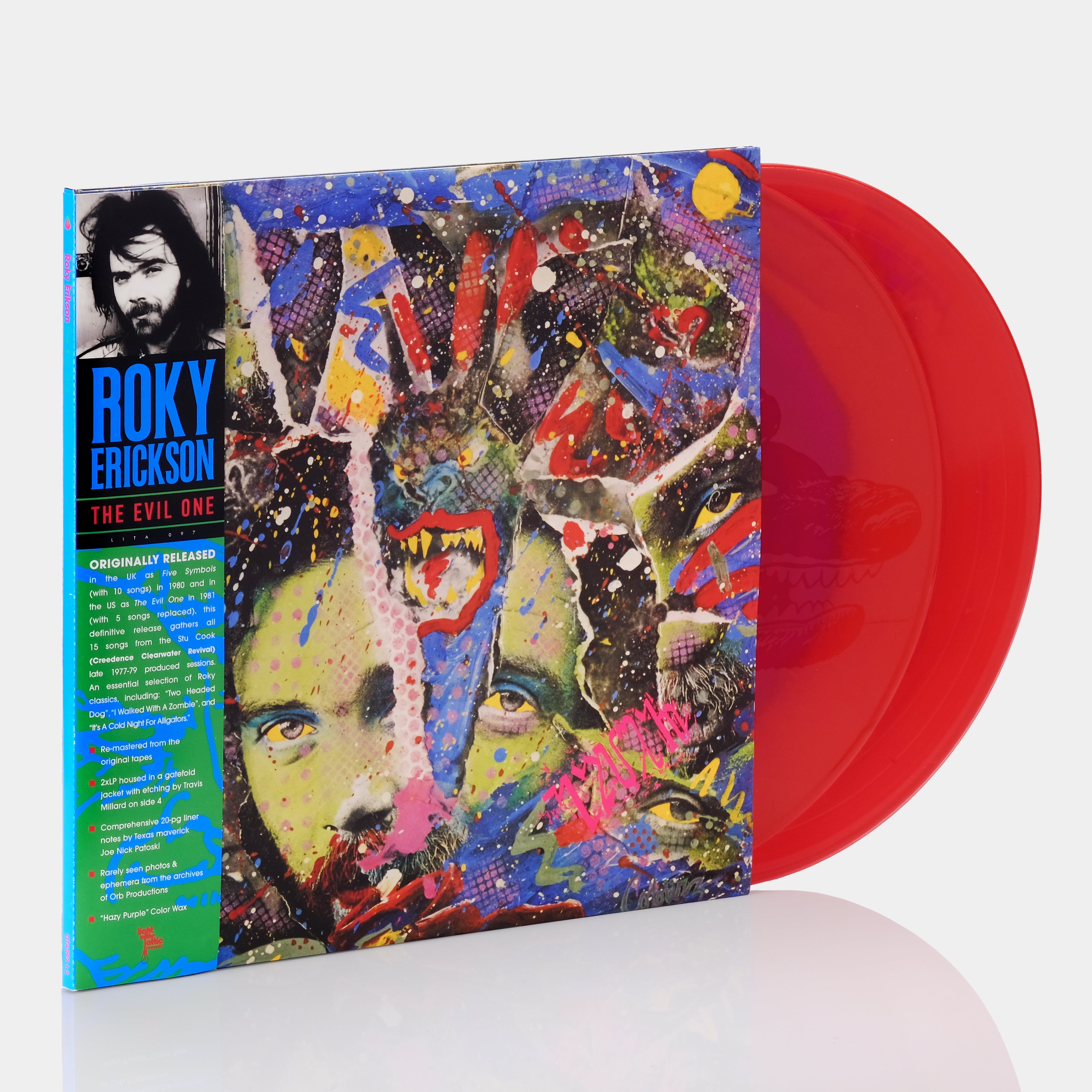 Roky Erickson - The Evil One 2xLP Red and Purple Vinyl Record
