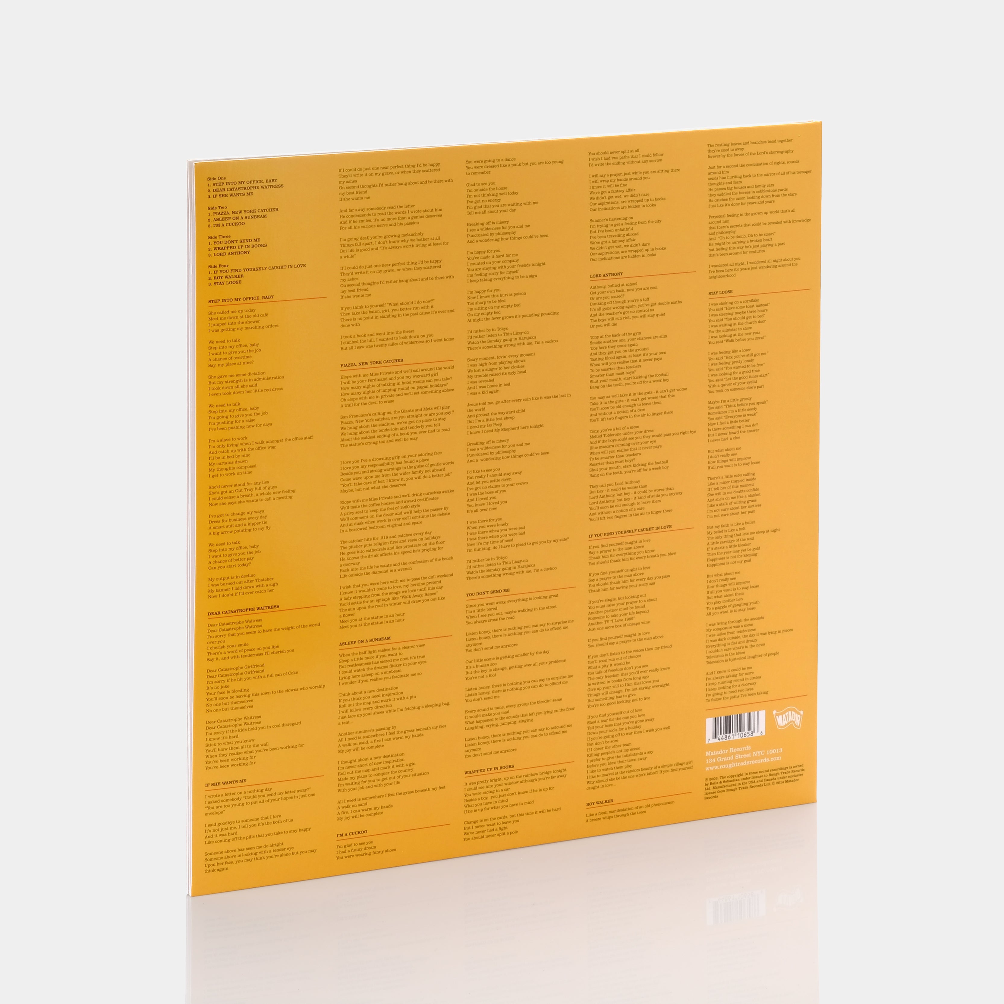 Belle And Sebastian - Dear Catastrophe Waitress 2xLP Vinyl Record