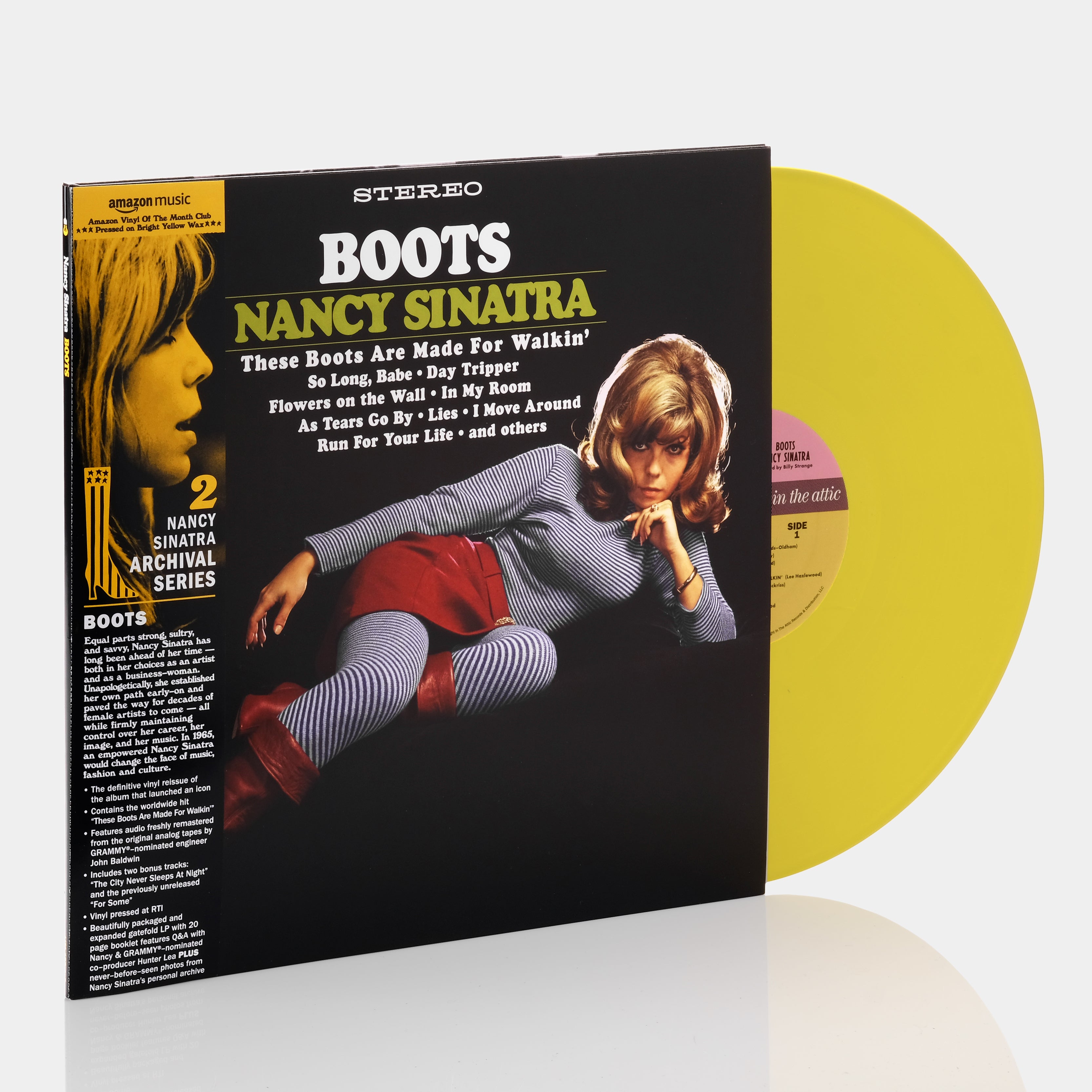 Nancy Sinatra - Boots LP Yellow Vinyl Record