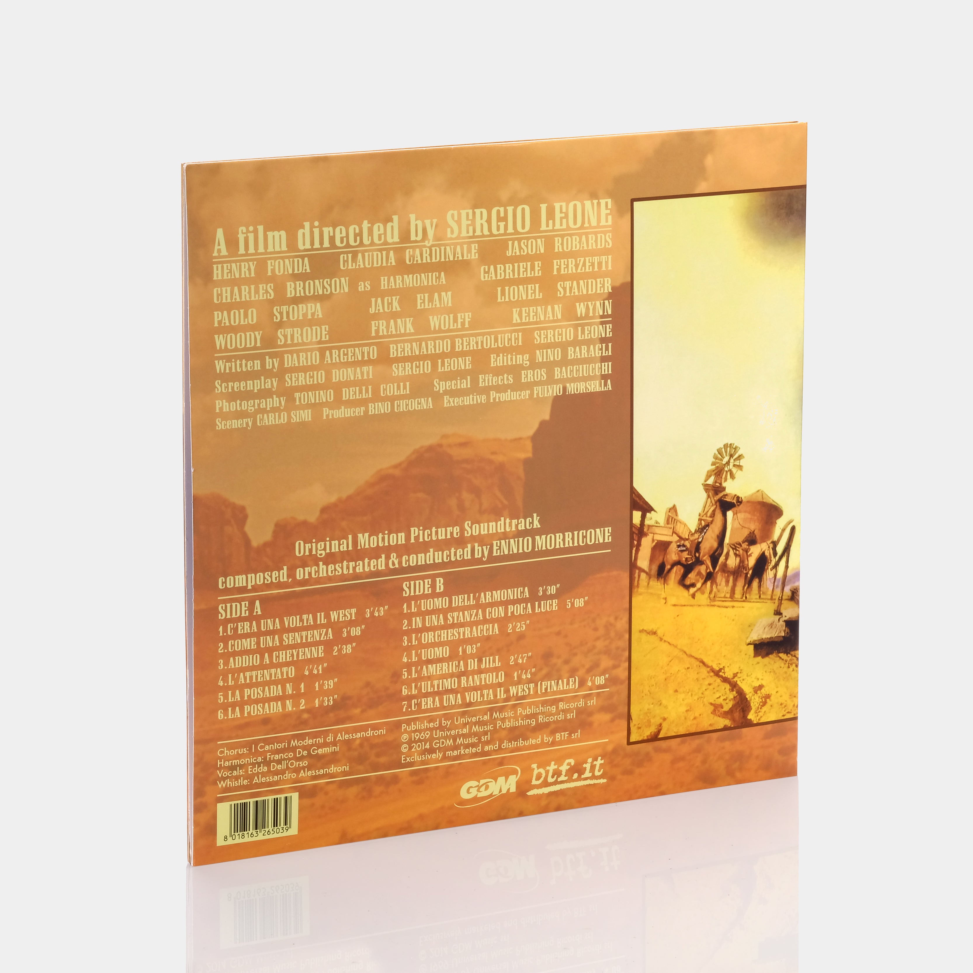 Ennio Morricone - Once Upon A Time In The West (Original Motion Picture Soundtrack) LP Blue Vinyl Record