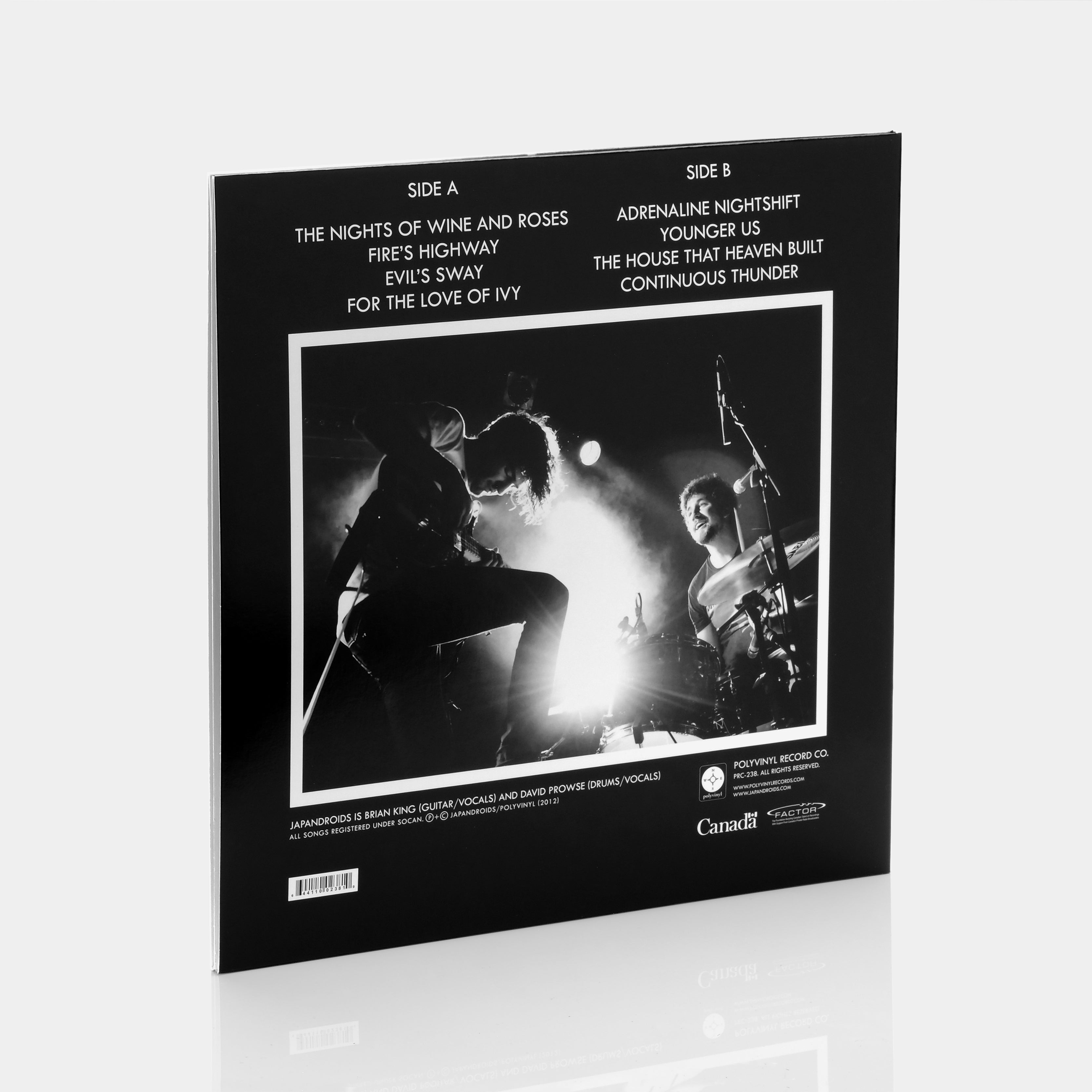 Japandroids - Celebration Rock LP Black And White Mix Vinyl Record