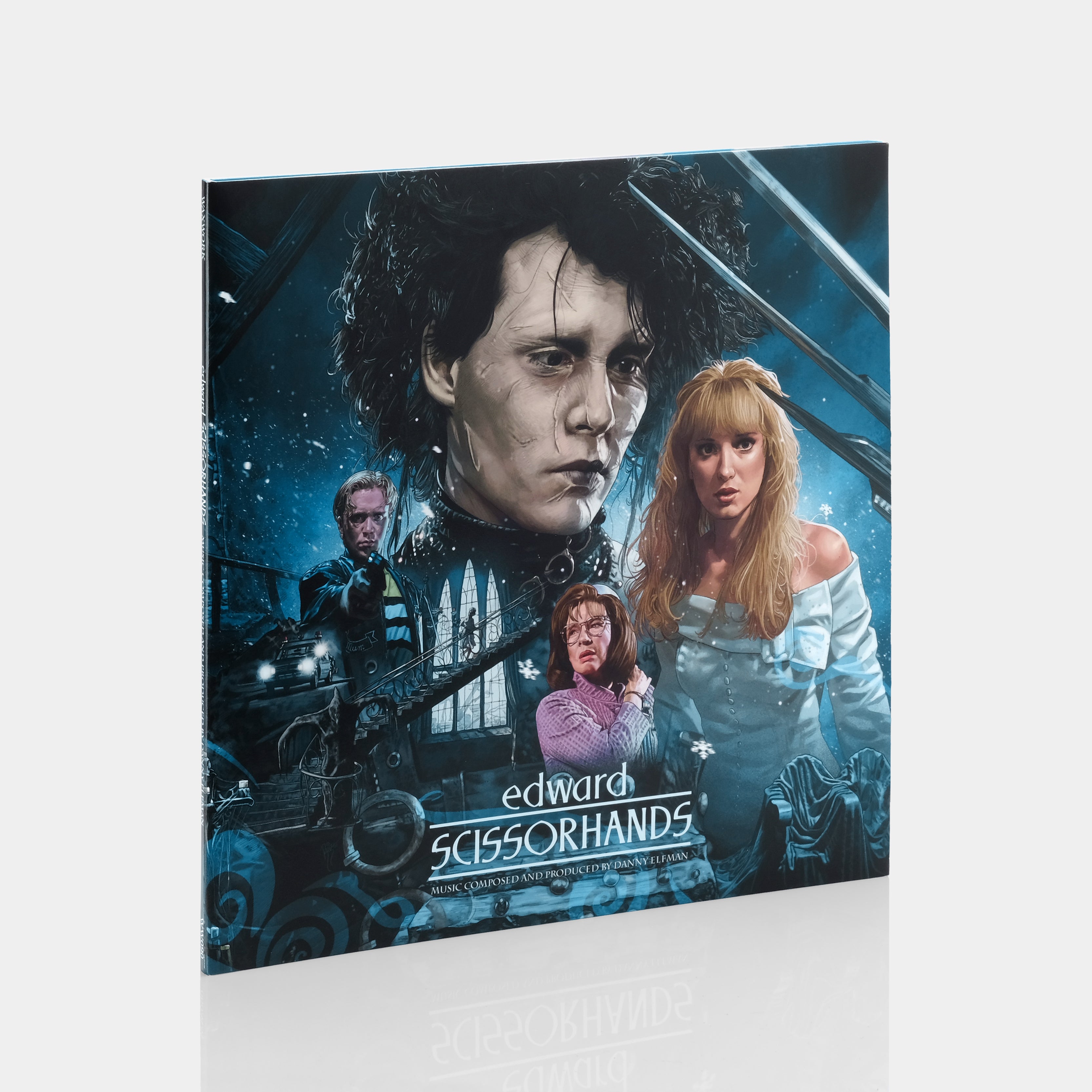 Danny Elfman - Edward Scissorhands LP Blue & Clear With White Splatter Vinyl Record