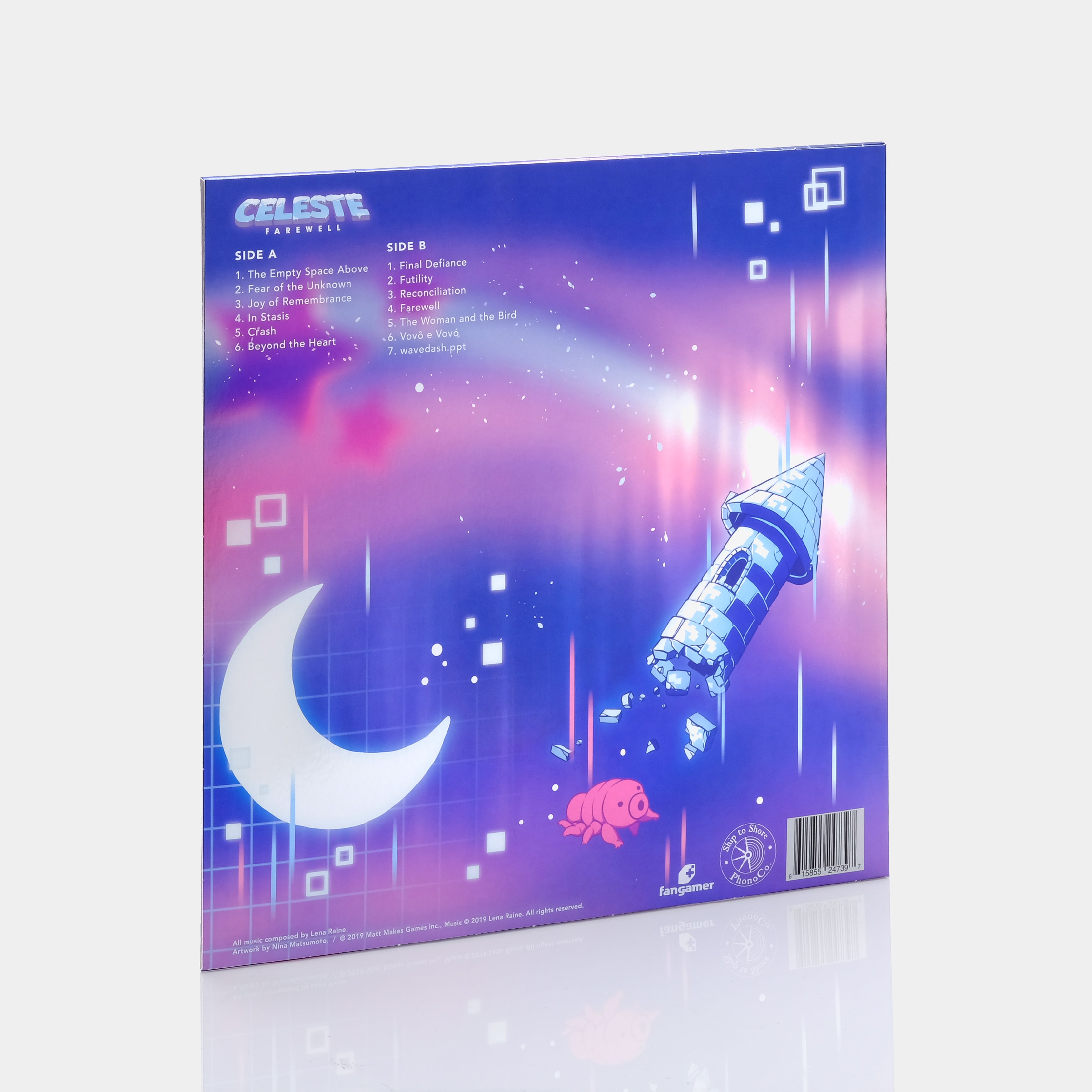 Lena Raine - Celeste: Farewell (Original Soundtrack) LP Blue and Pink Swirl Vinyl Record