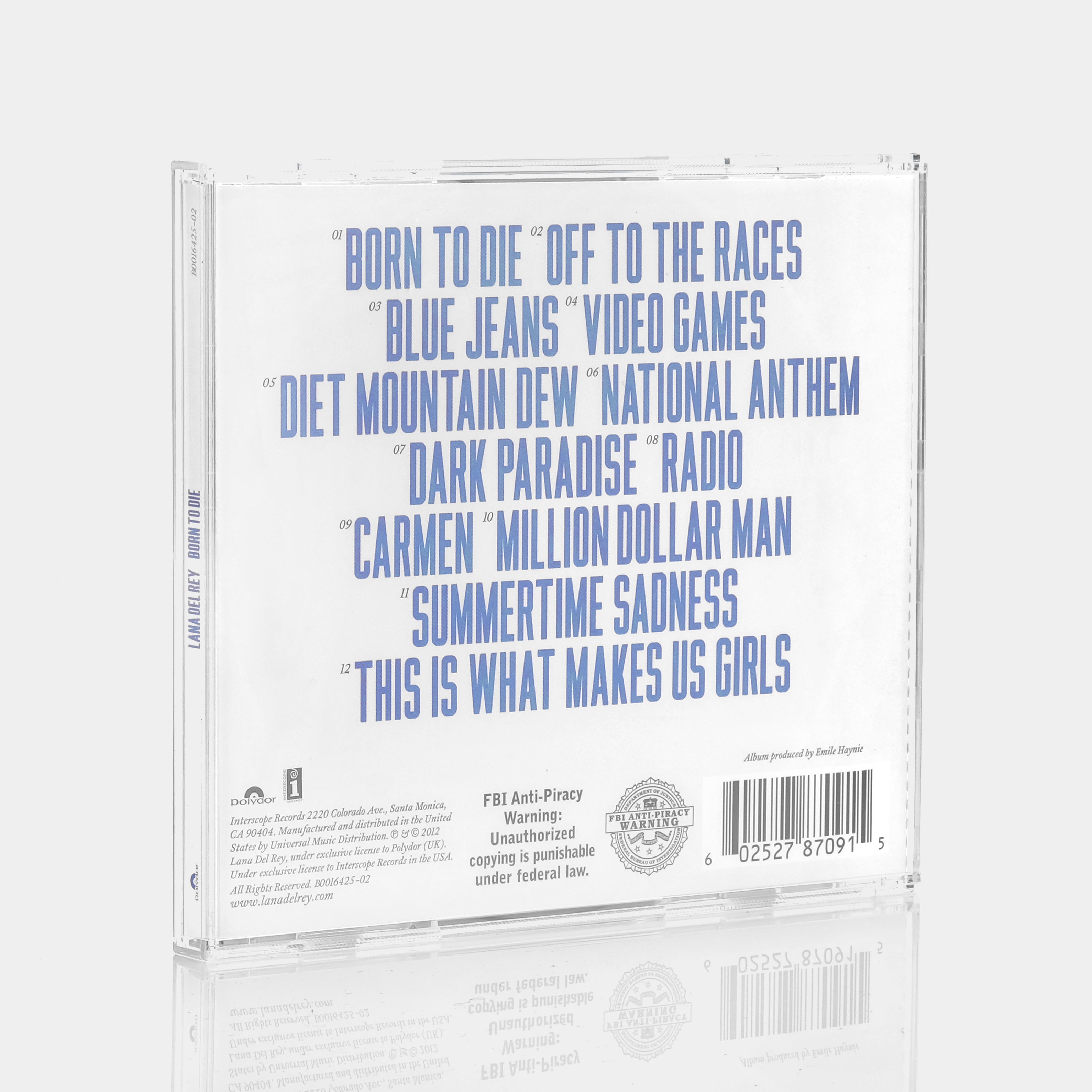 Lana Del Rey - Born To Die CD