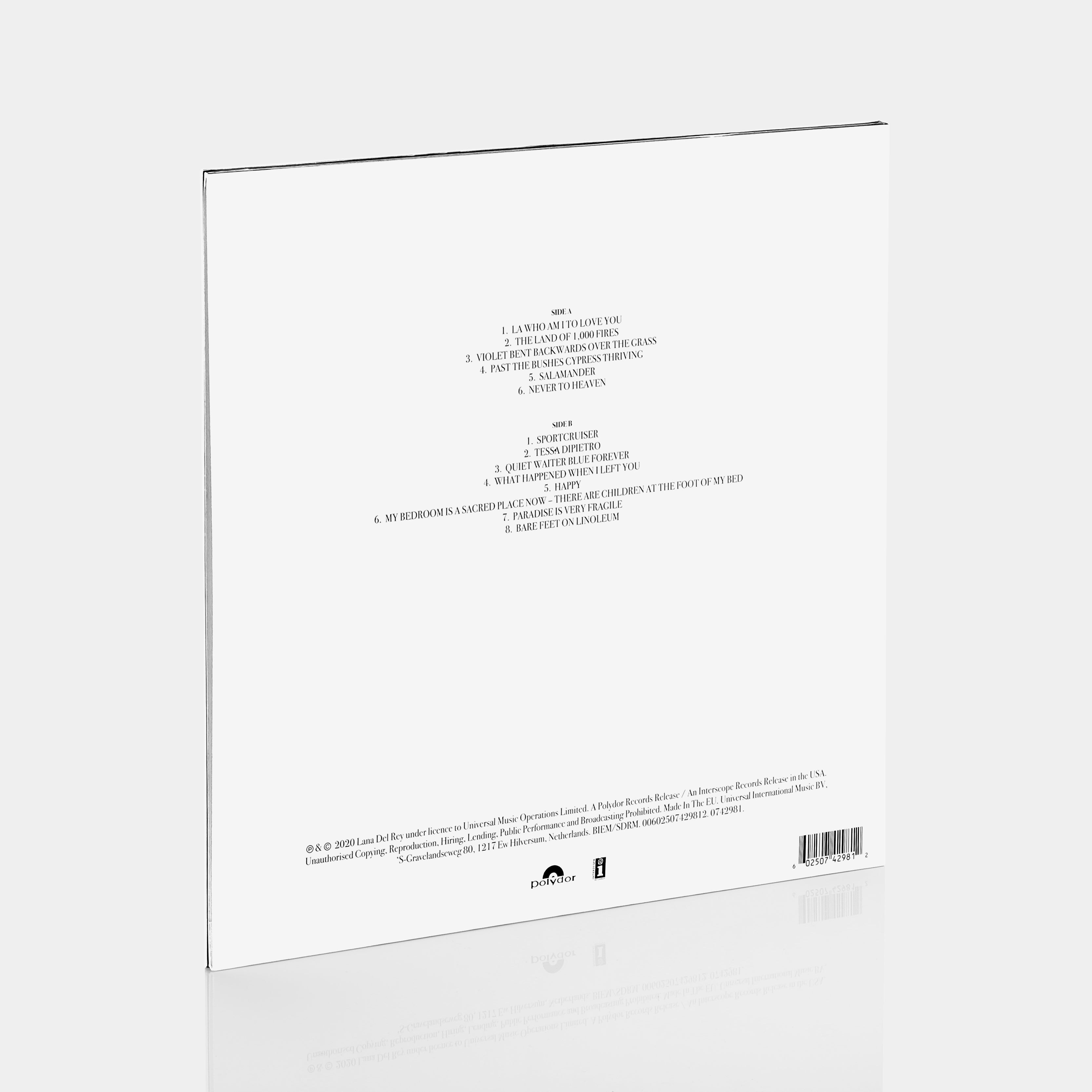 Lana Del Rey - Violet Bent Backwards Over The Grass LP Cream Vinyl Record