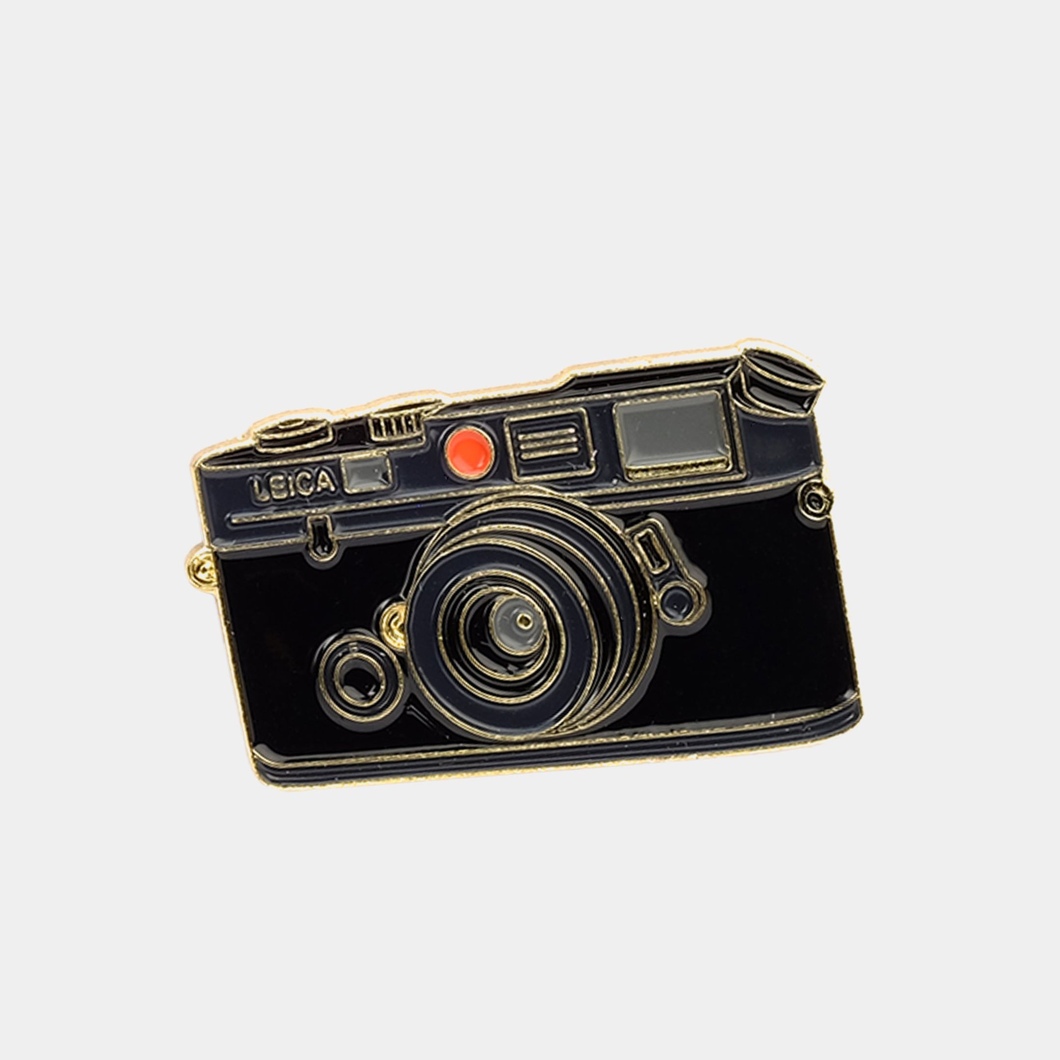 Leica Rangefinder Camera Gold Enamel Pin