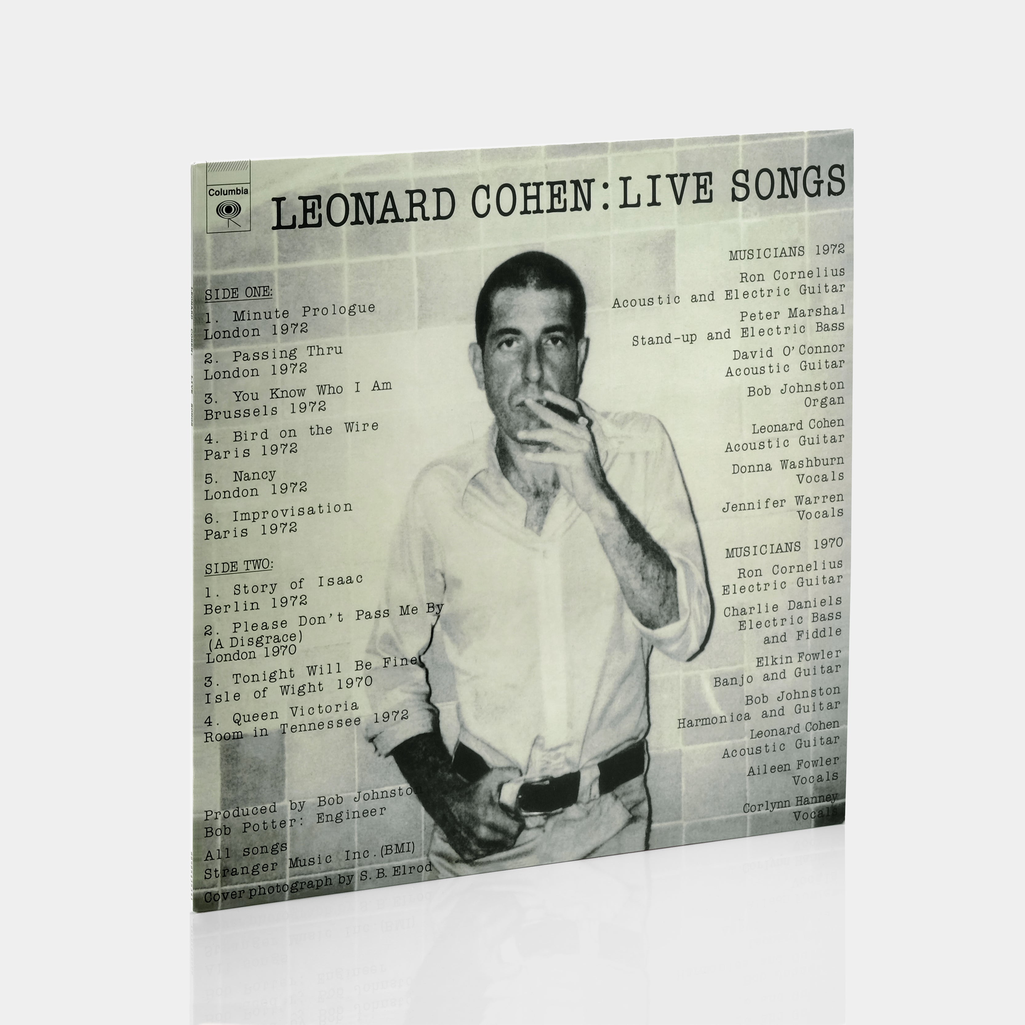 Leonard Cohen - Live Songs LP Vinyl Record