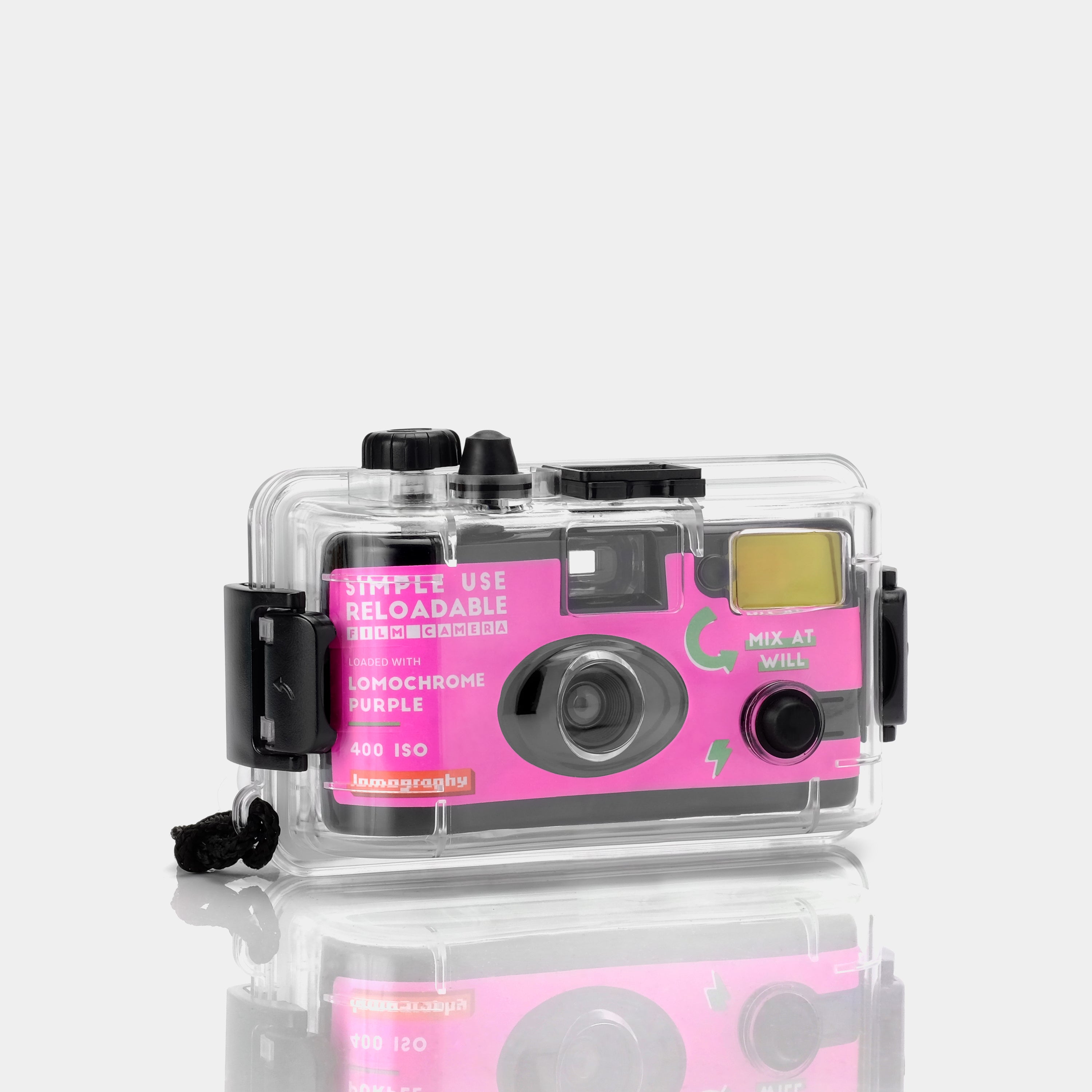 Lomochrome Purple Analogue Aqua Underwater Simple Use 35mm Point and Shoot Film Camera