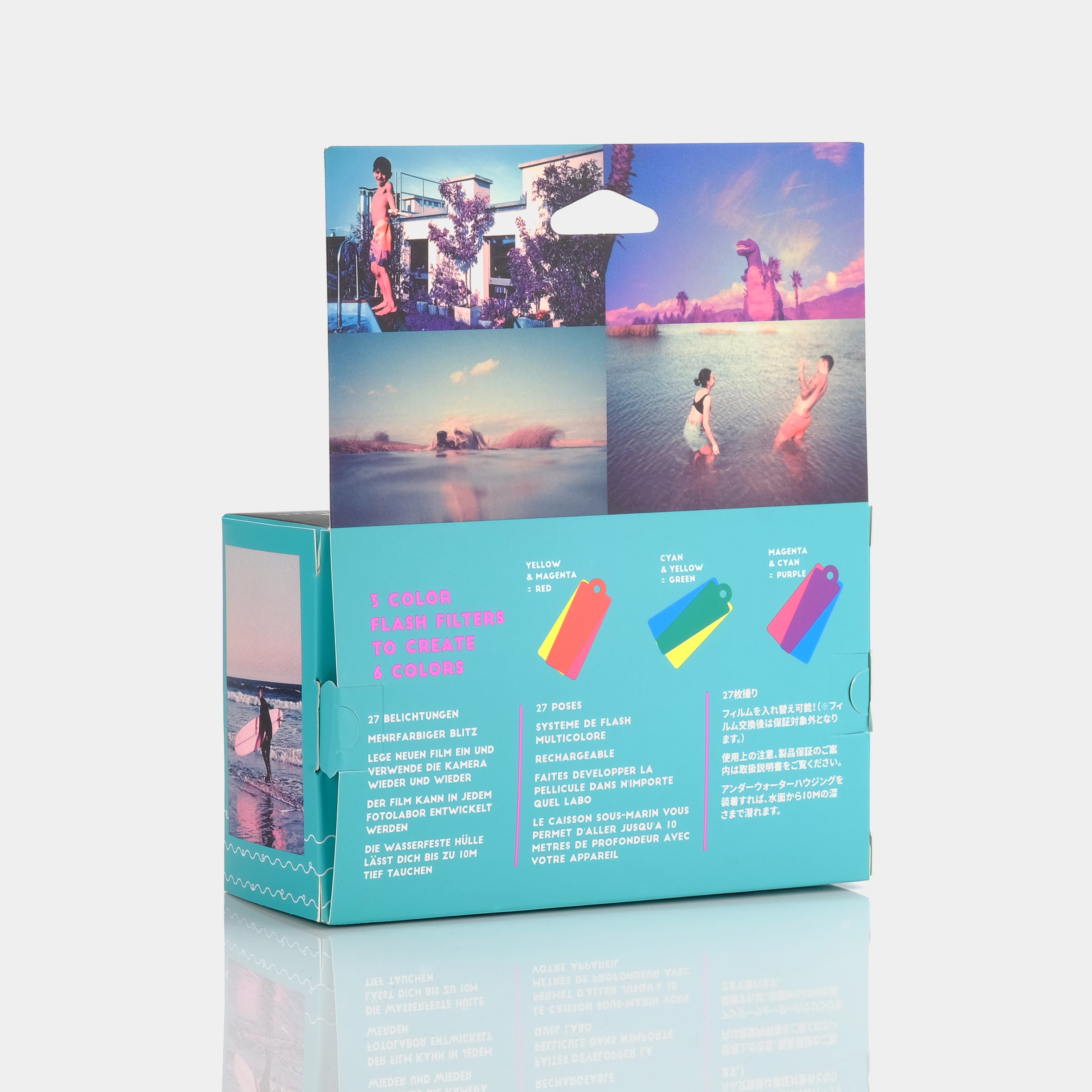 Lomochrome Purple Analogue Aqua Underwater Simple Use 35mm Point and Shoot Film Camera