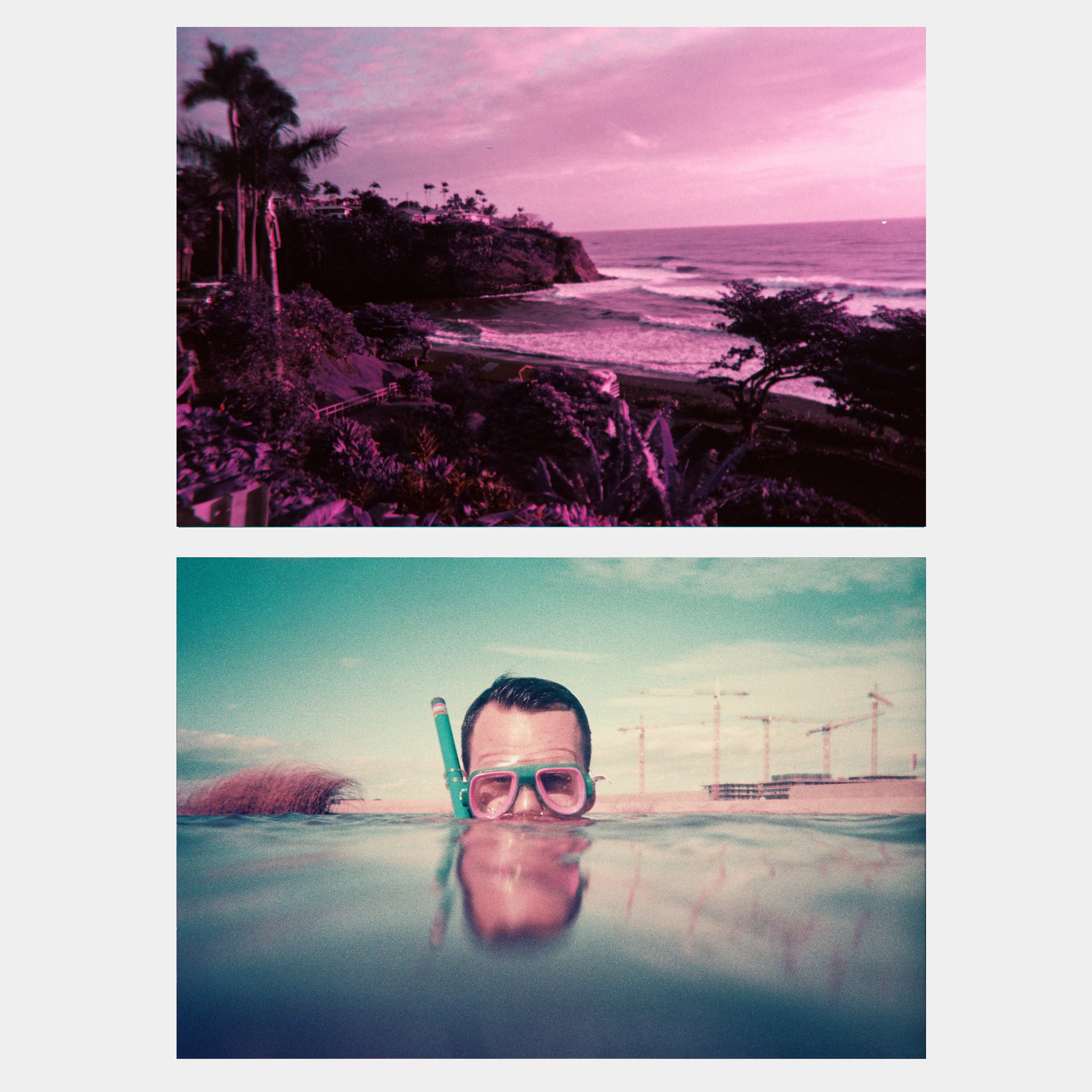 Lomochrome Purple Analogue Aqua Underwater Simple Use 35mm Point and Shoot Film Camera