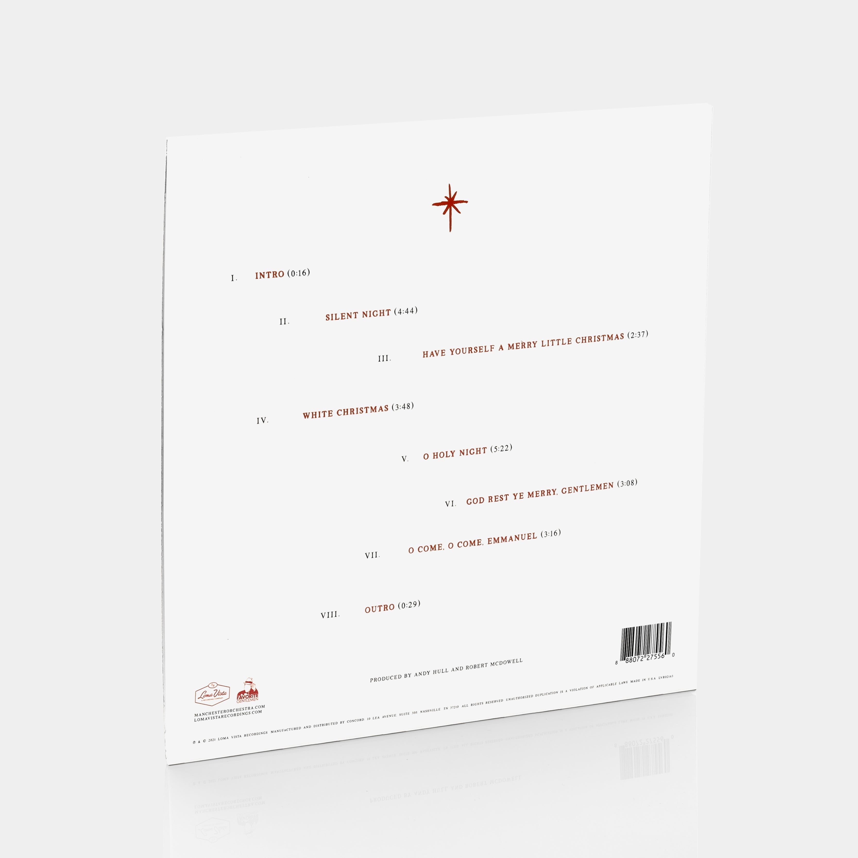 Manchester Orchestra - Christmas Songs Vol. 1 LP Holiday Red Vinyl Record