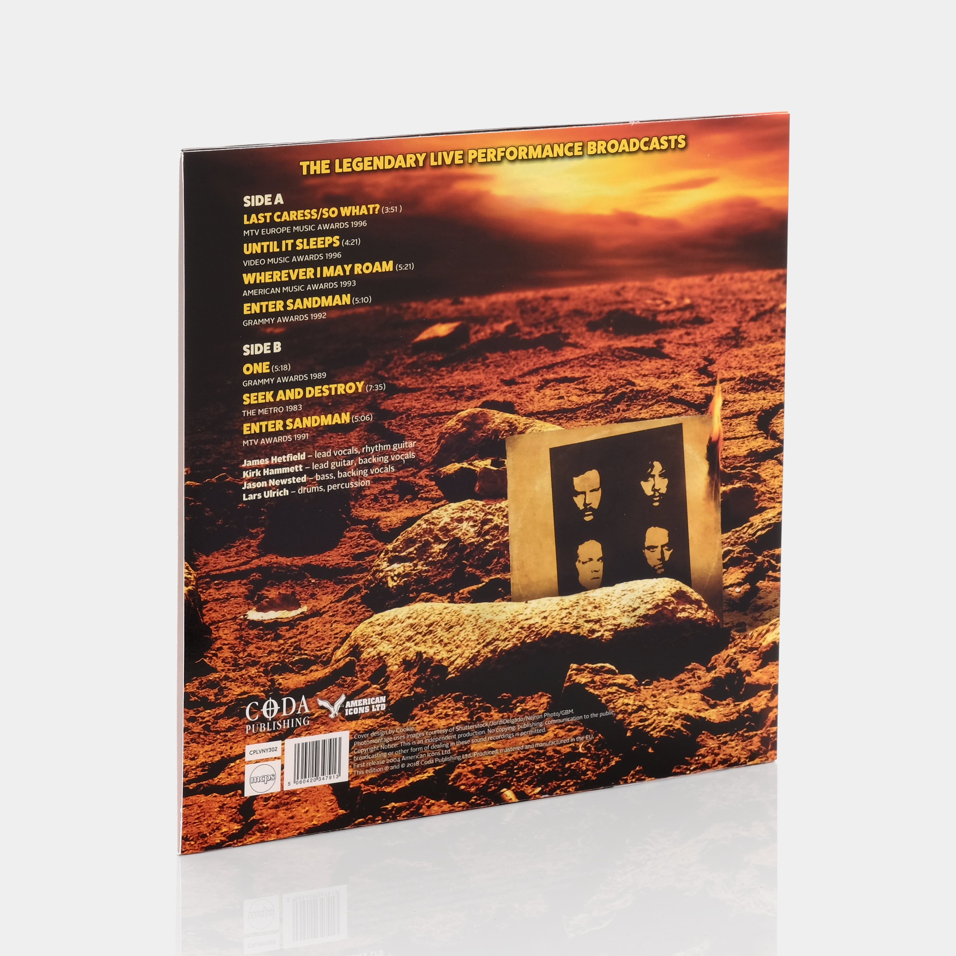 Metallica - Exit Sandman LP Sand Vinyl Record