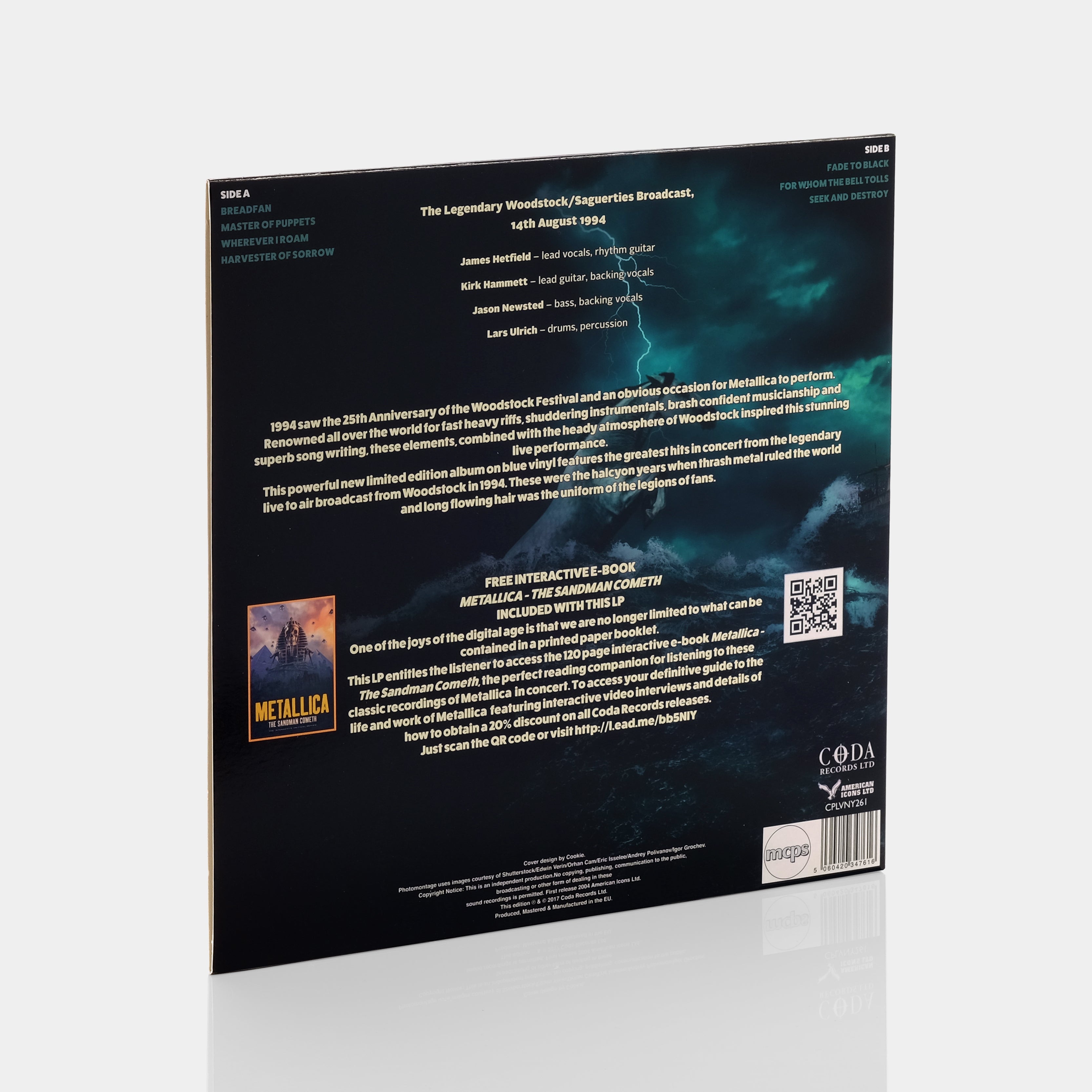 Metallica - Justice For All LP Blue Vinyl Record