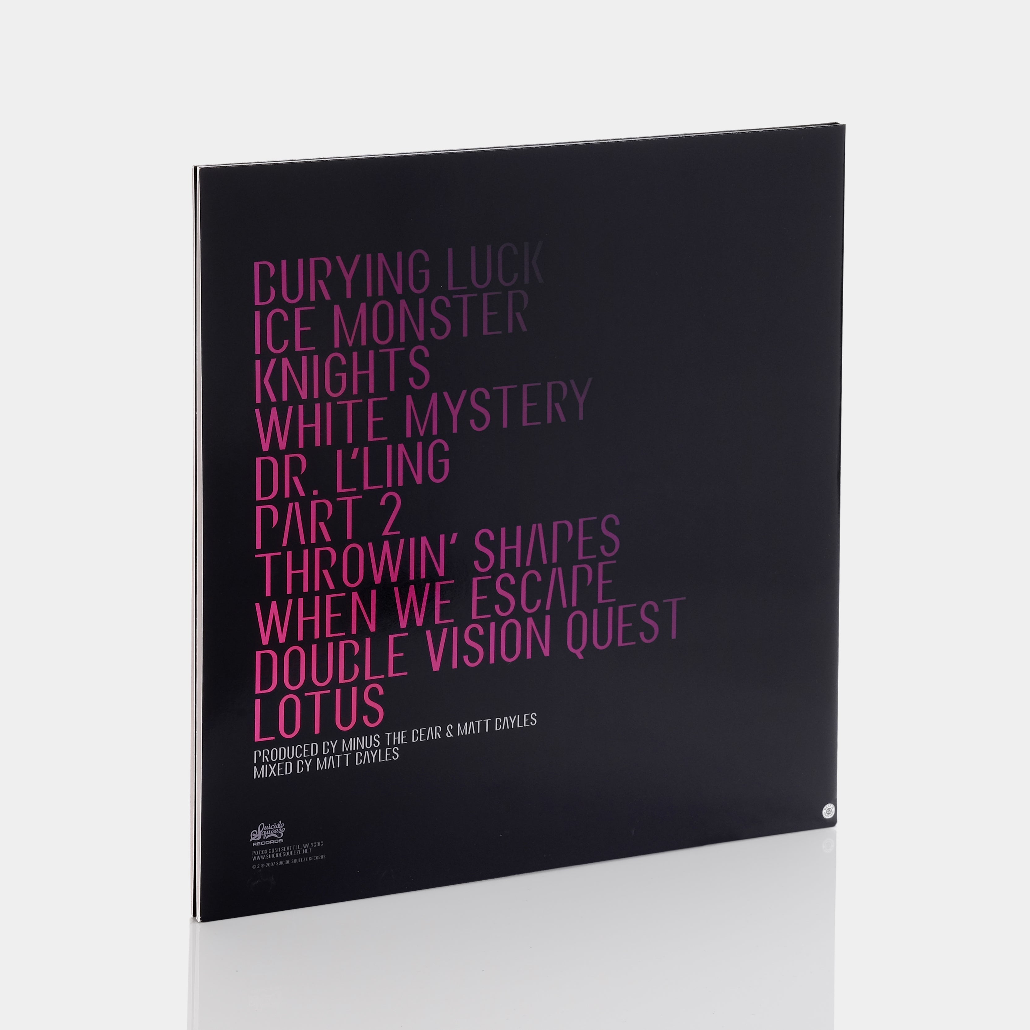 Minus The Bear - Planet Of Ice LP Violet & White Vinyl Record