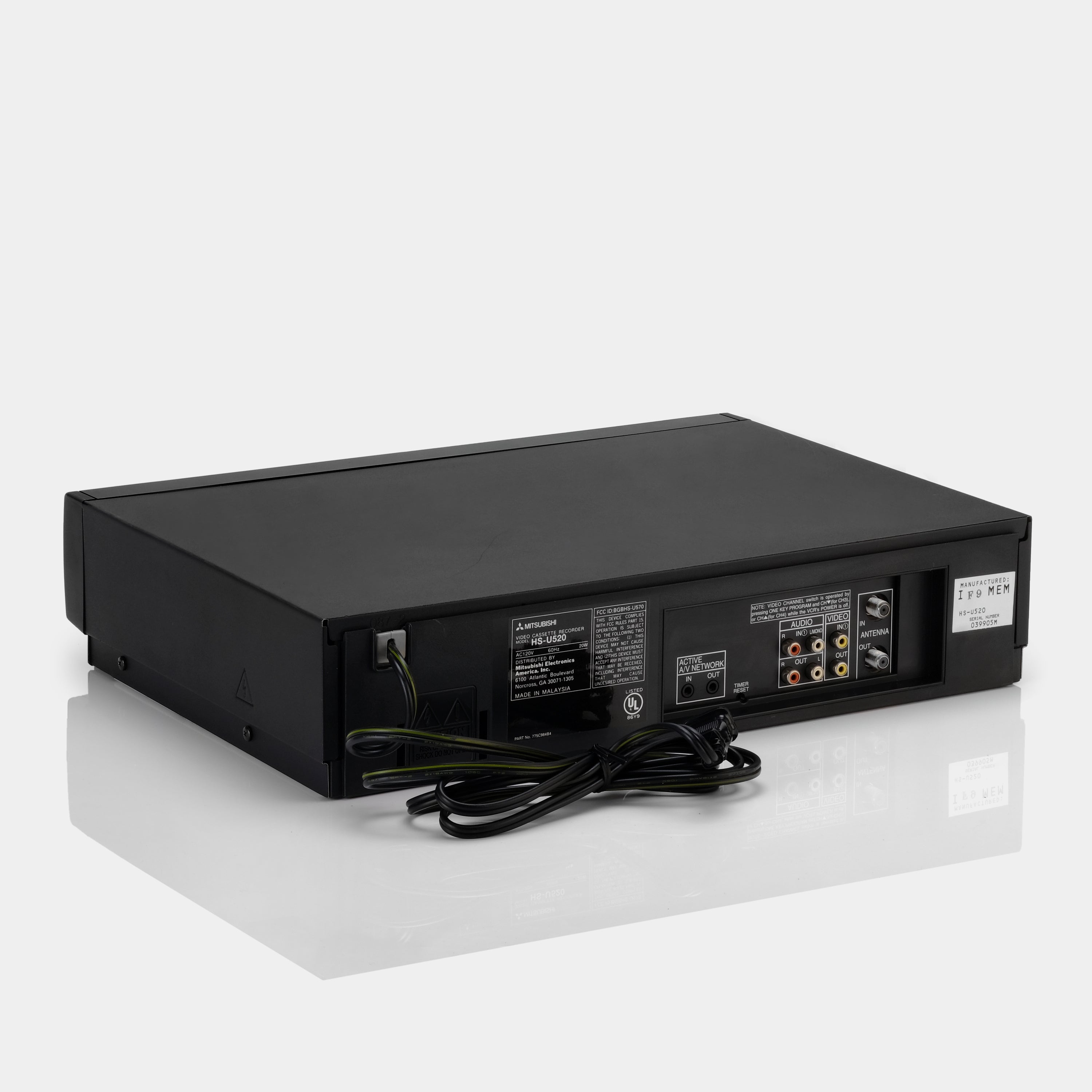 Mitsubishi HS-U520 VCR VHS Player