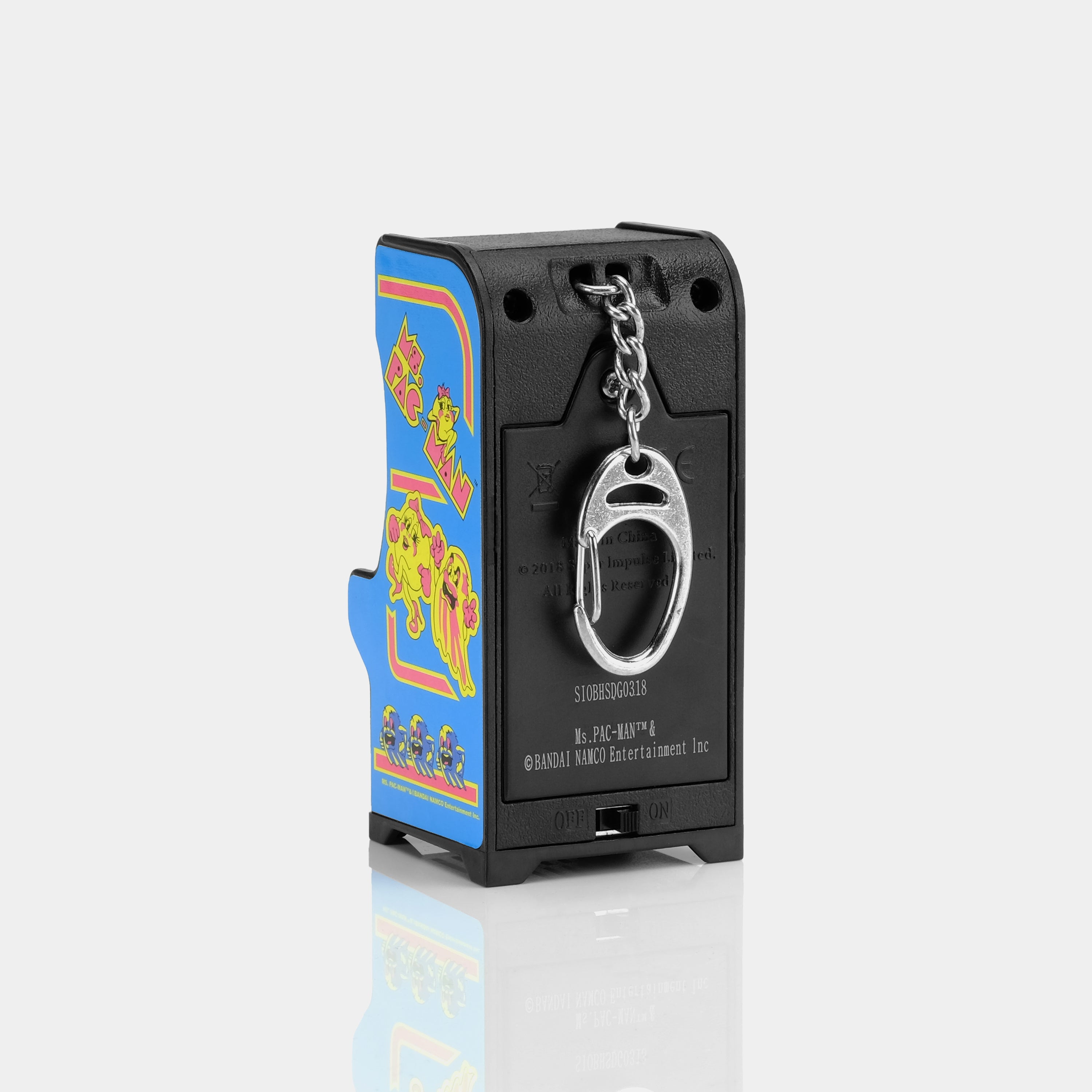 Tiny Arcade Ms. Pac-Man Game Keychain