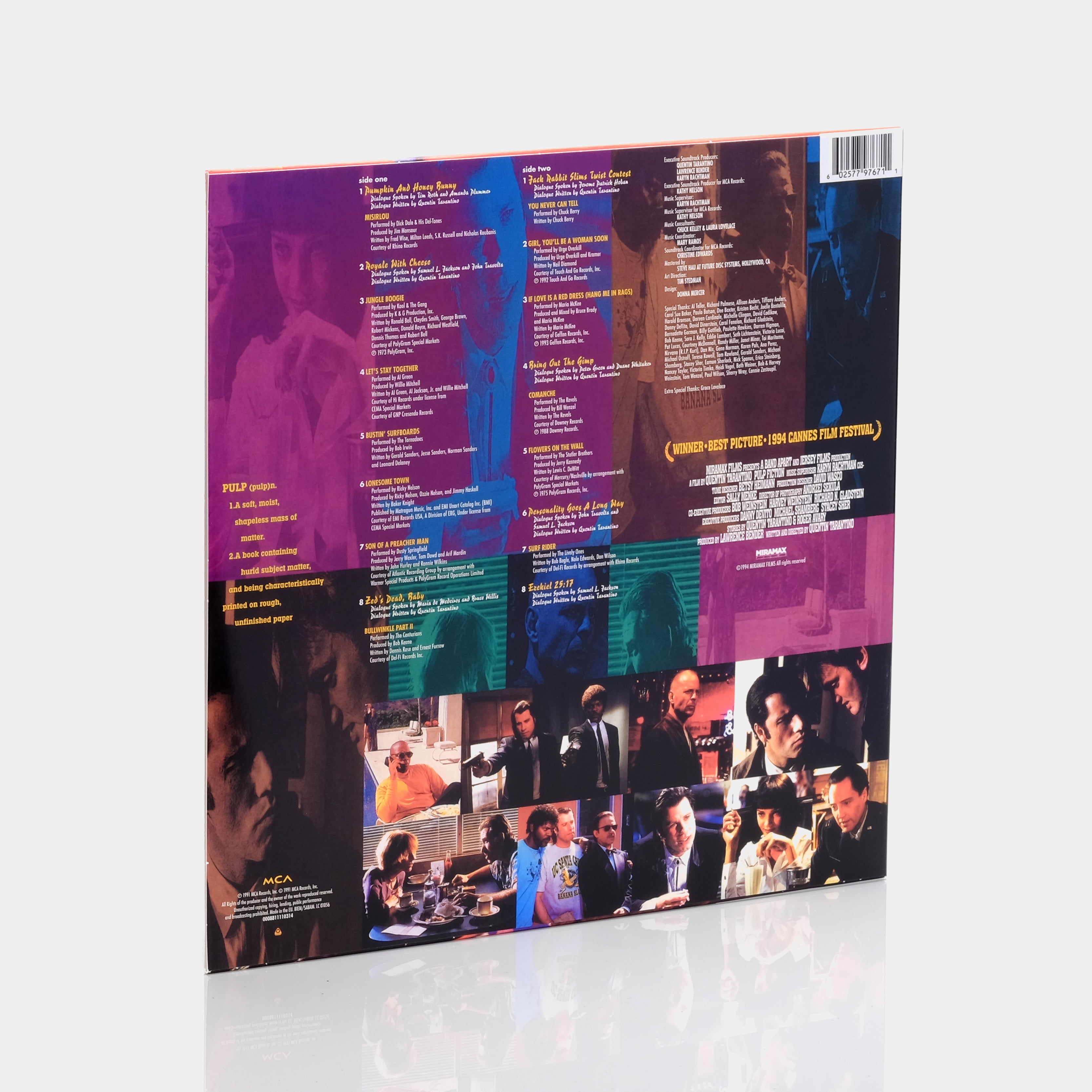 Pulp Fiction (Music From The Motion Picture) LP Translucent Yellow Vinyl Record