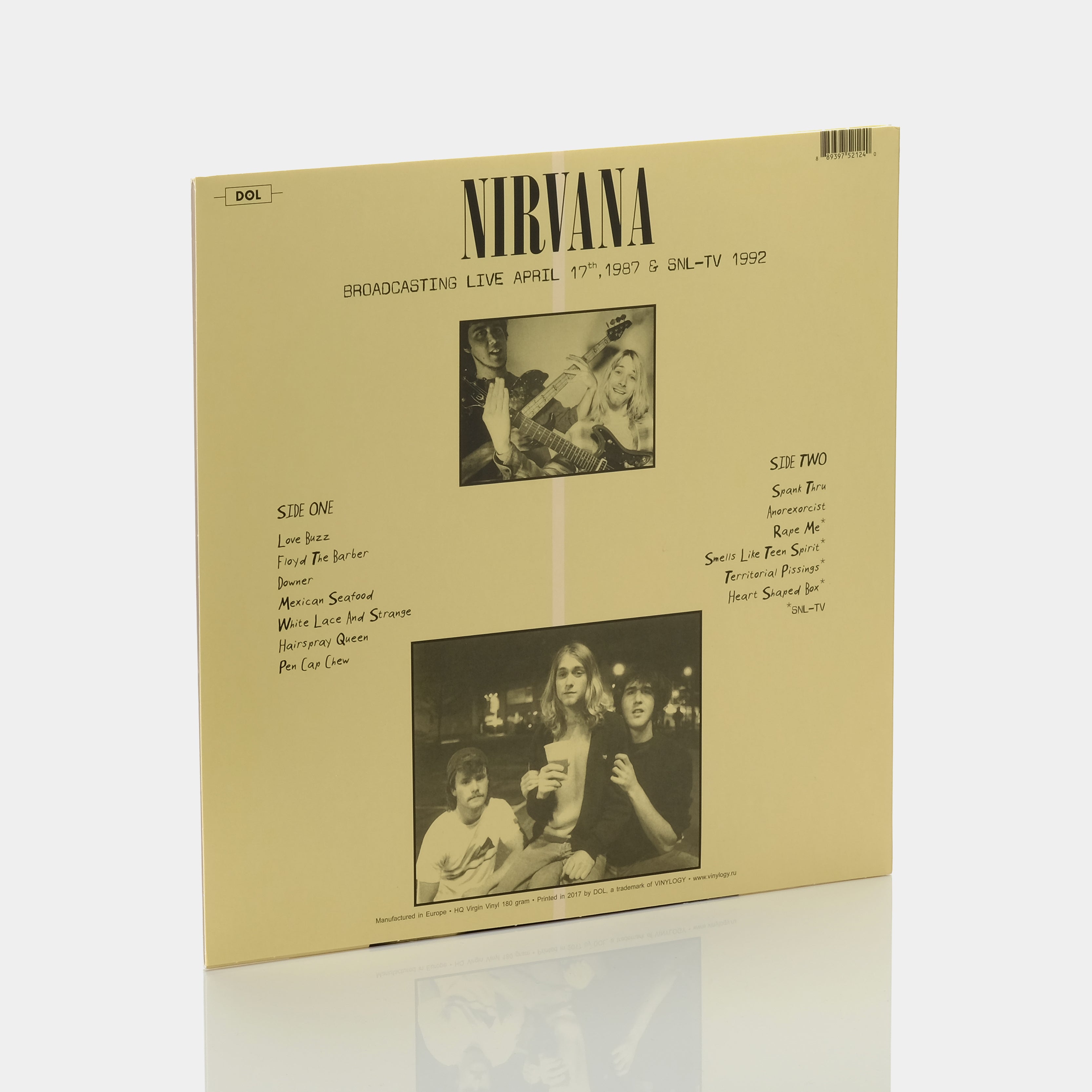 Nirvana - Broadcasting Live KAOS-FM April 17, 1987 & SNL-TV 1992 LP Green Vinyl Record