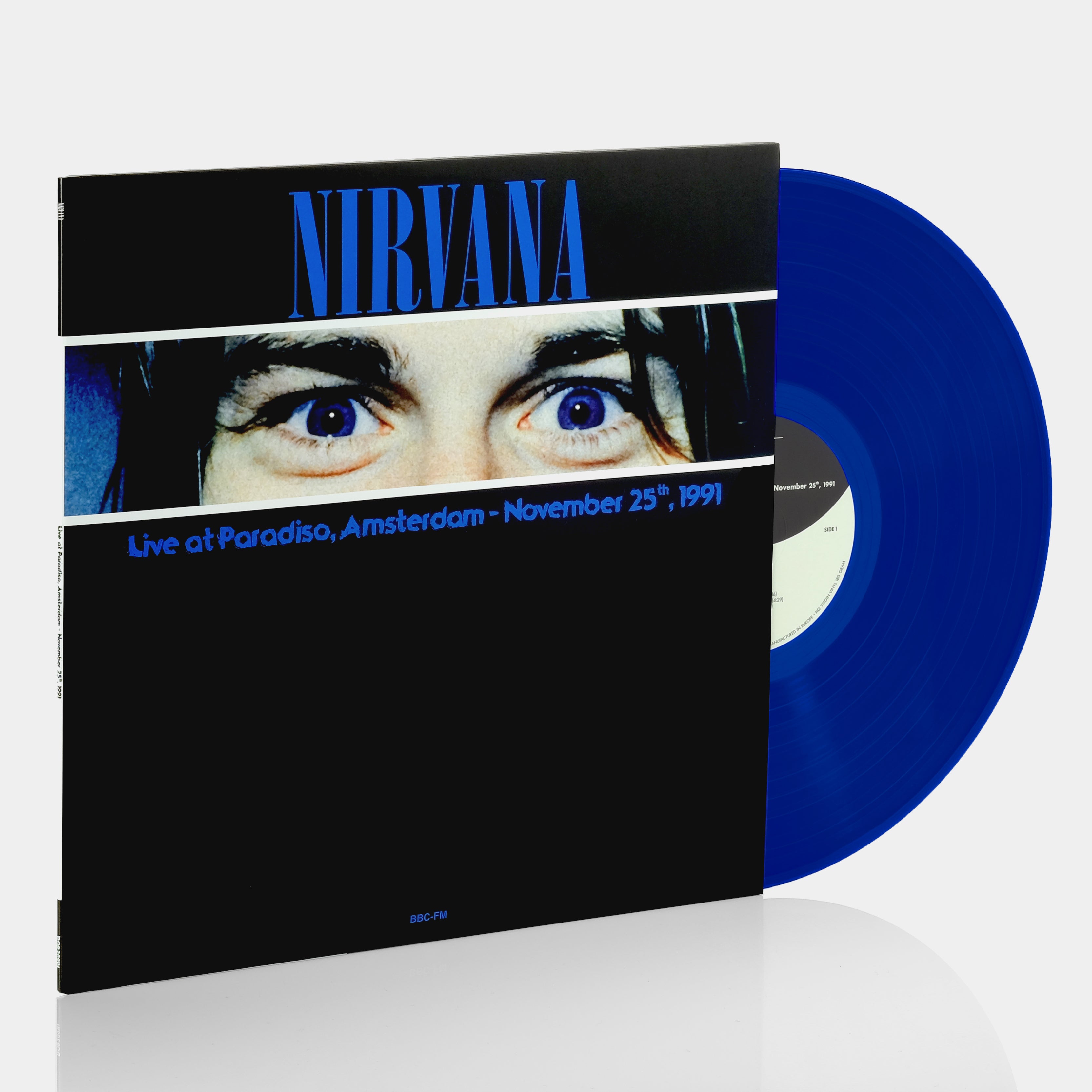 Nirvana - Live at Paradiso, Amsterdam - November 25th, 1991 LP Blue Vinyl Record